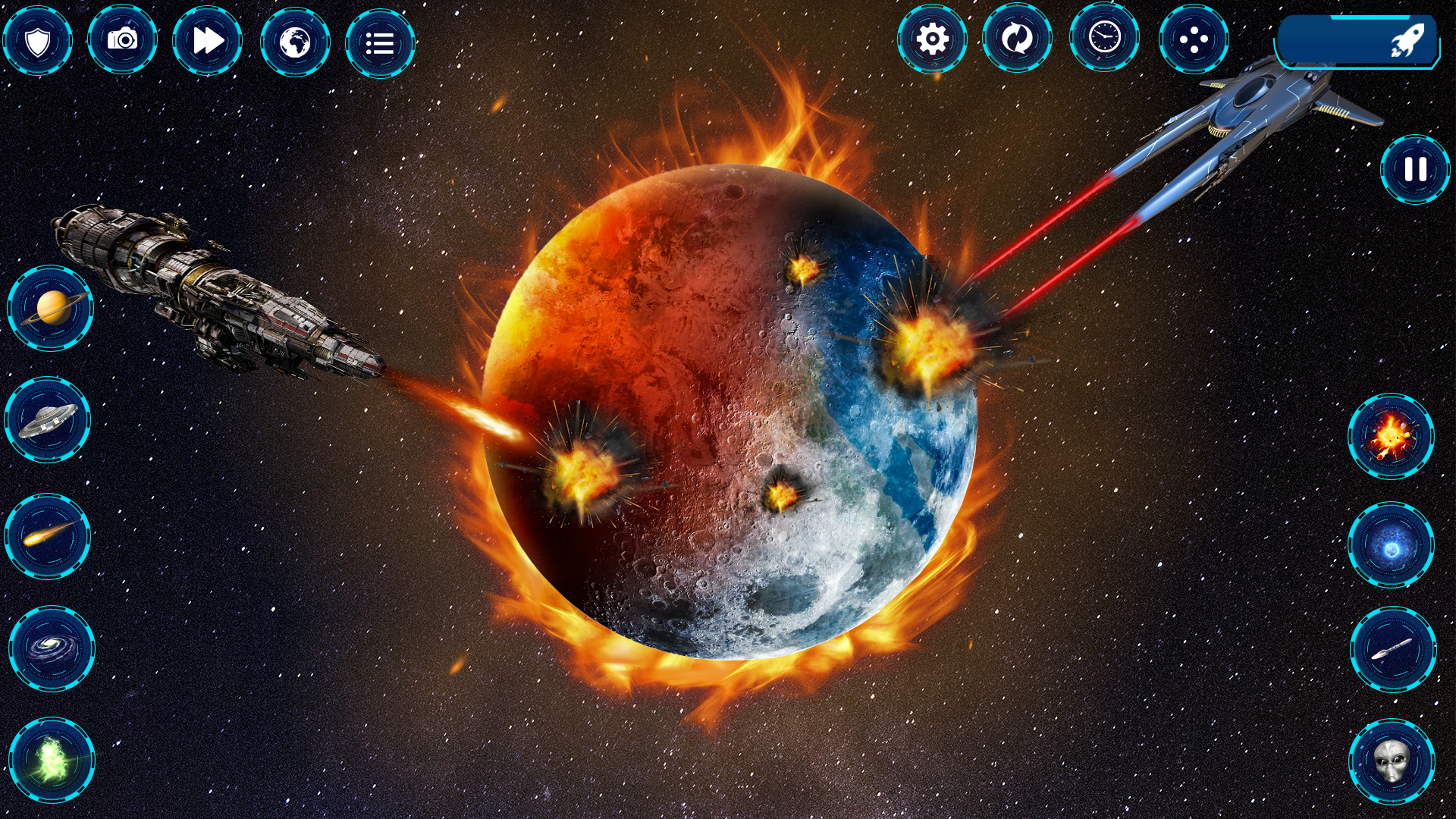 اسکرین شات 4 بازی solar planet destroying game