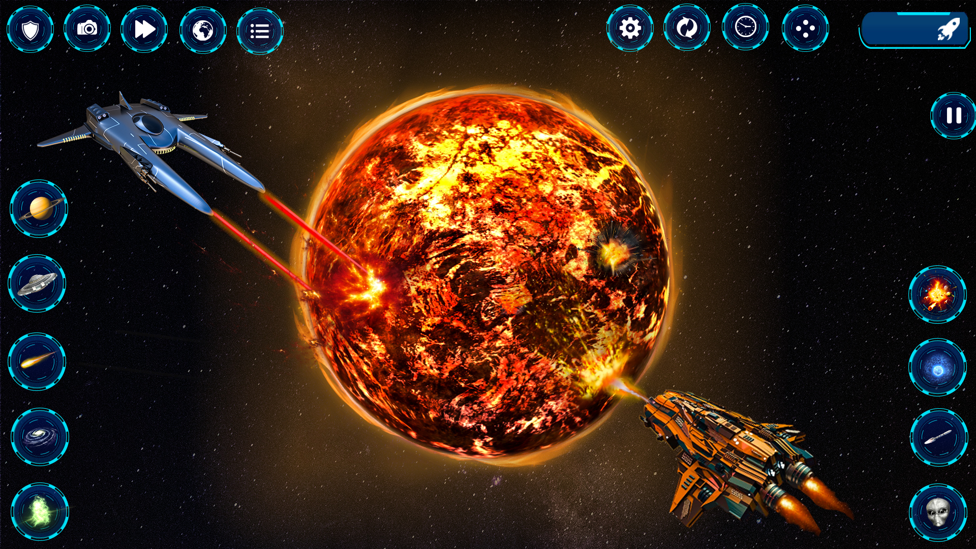 اسکرین شات 2 بازی solar planet destroying game