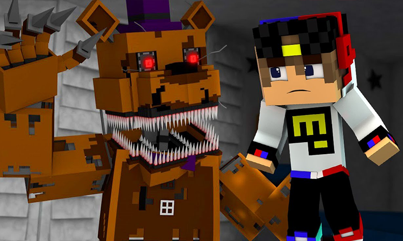 اسکرین شات 1 برنامه Animatronic Mod for Minecraft