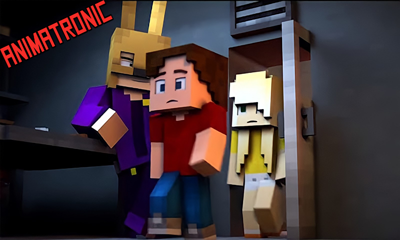 اسکرین شات 3 برنامه Animatronic Mod for Minecraft