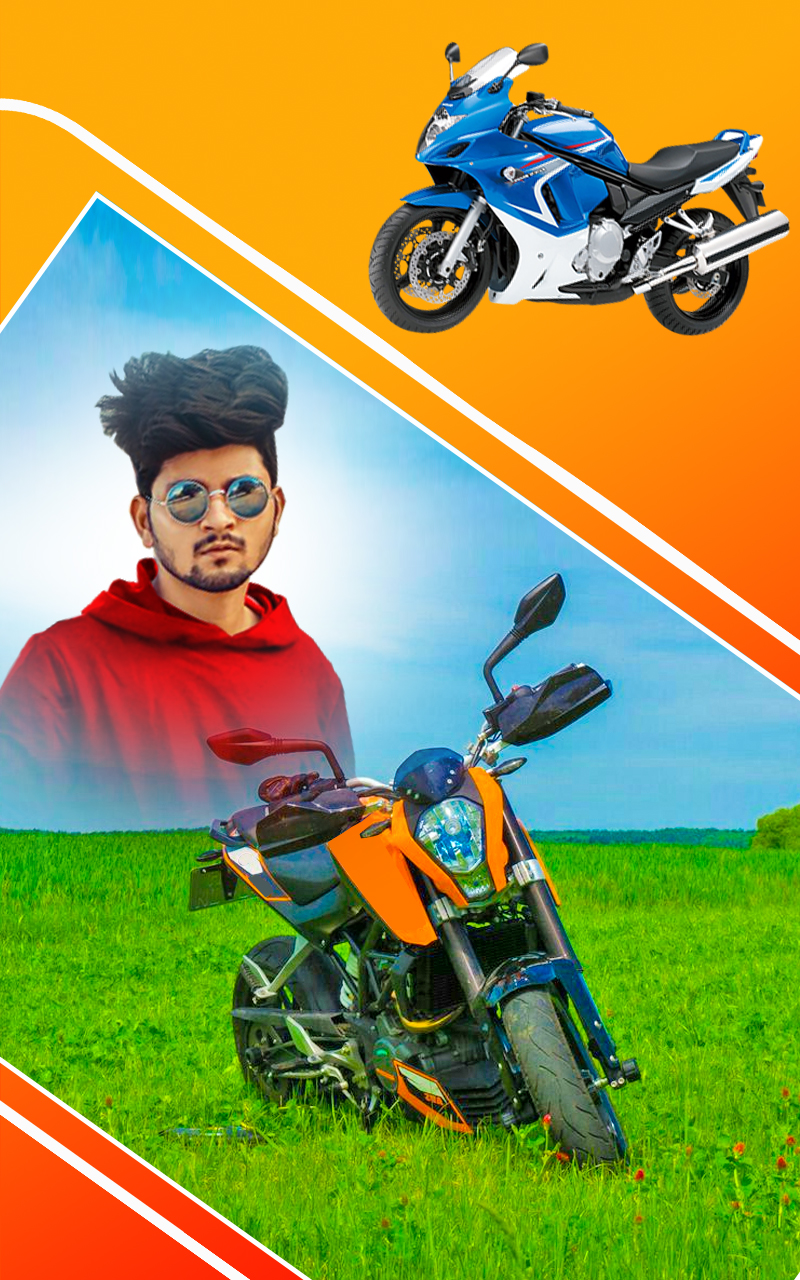 اسکرین شات 2 برنامه Bike photo editor: frames