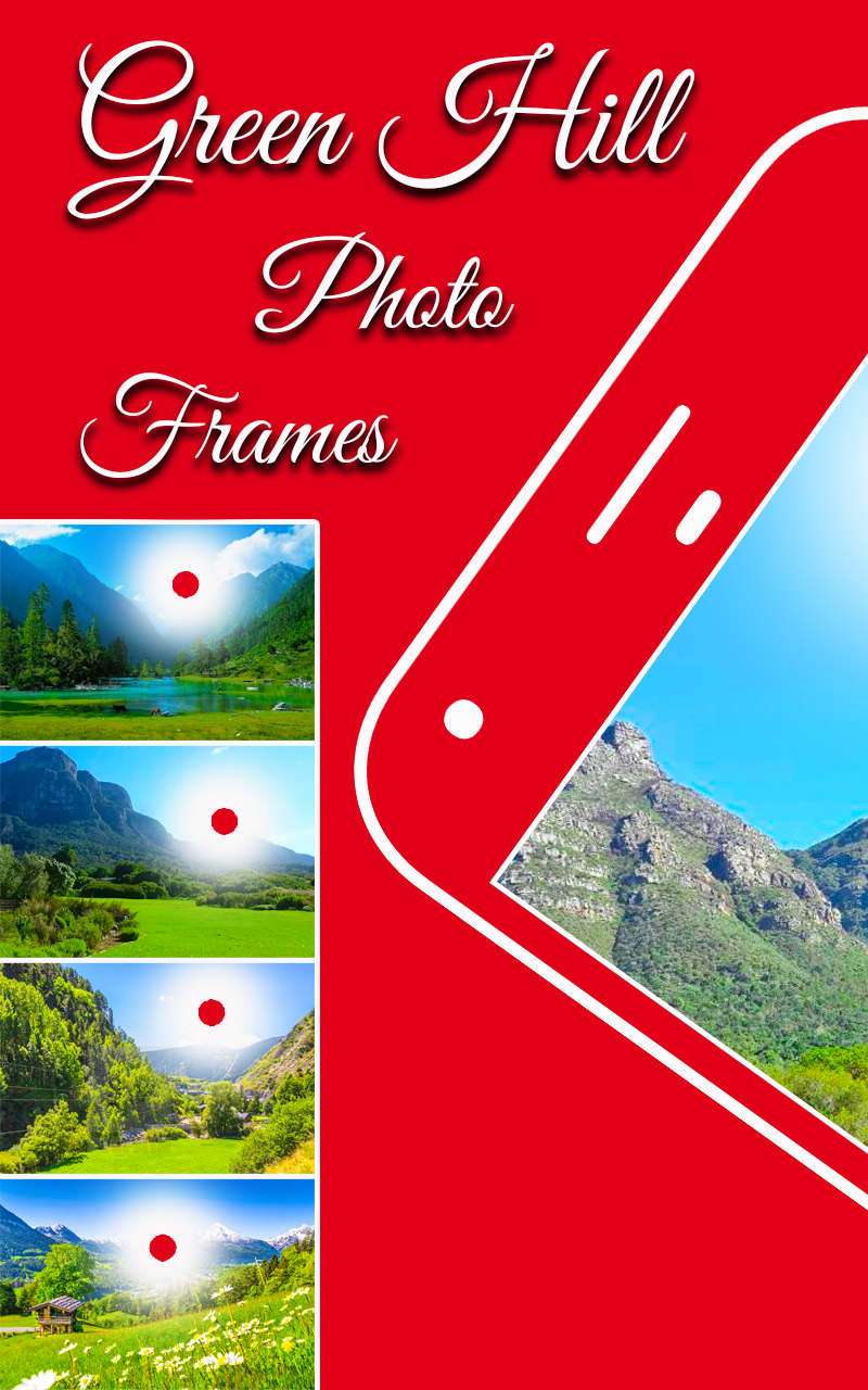 اسکرین شات 1 برنامه Green hill photo frame editor