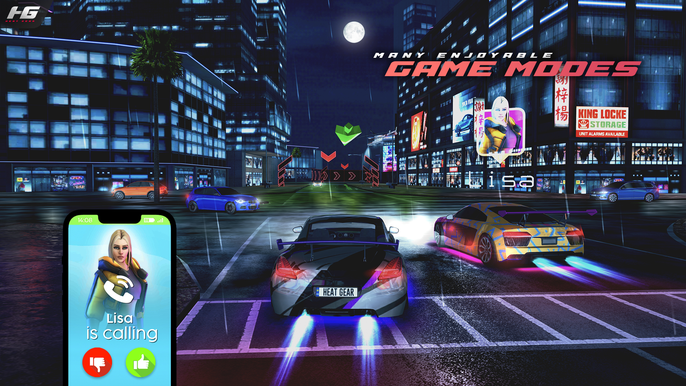 اسکرین شات 2 بازی Heat Gear - Race & Drift World