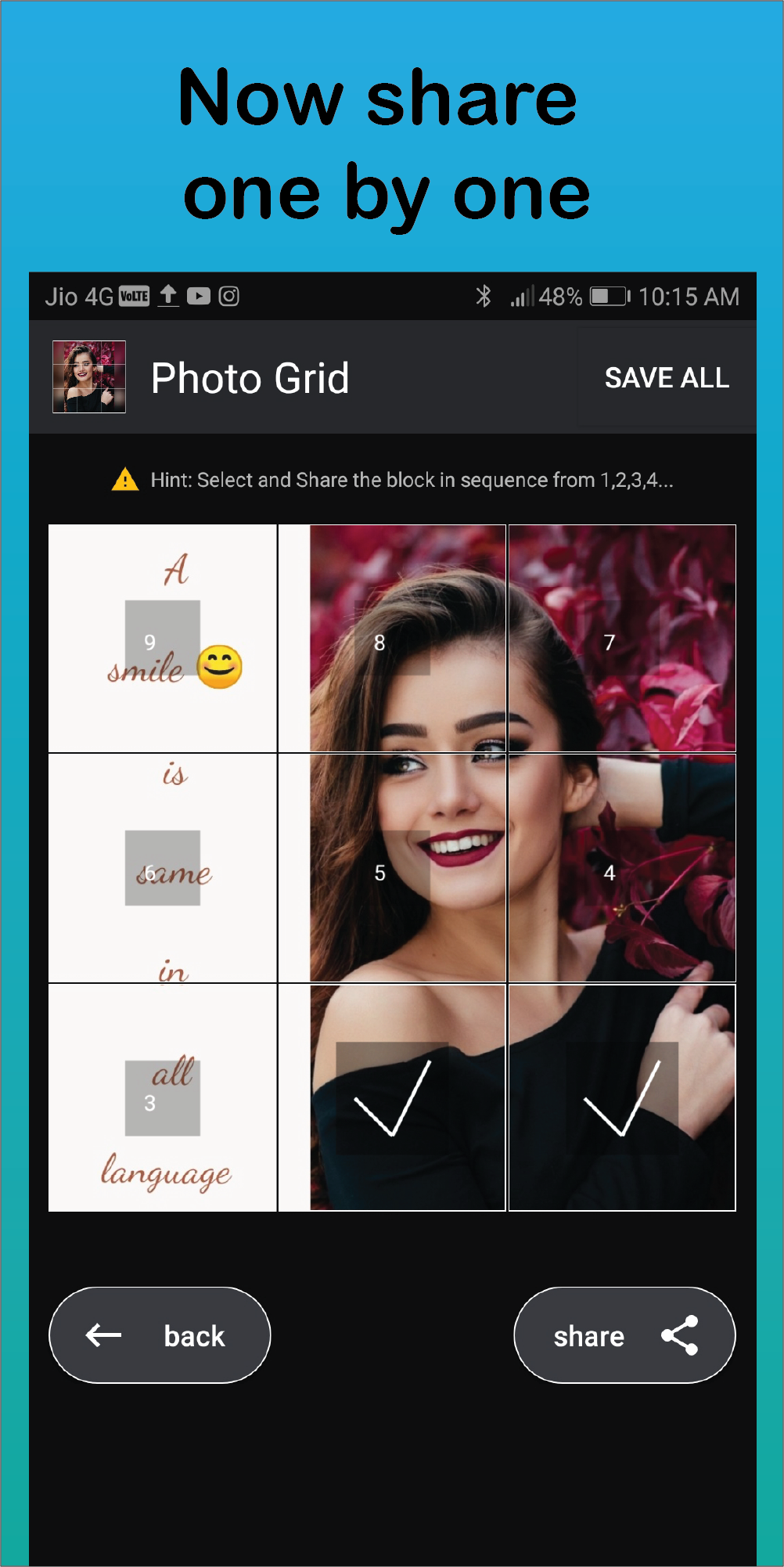 اسکرین شات 3 برنامه Grid Maker for Instagram (Inst