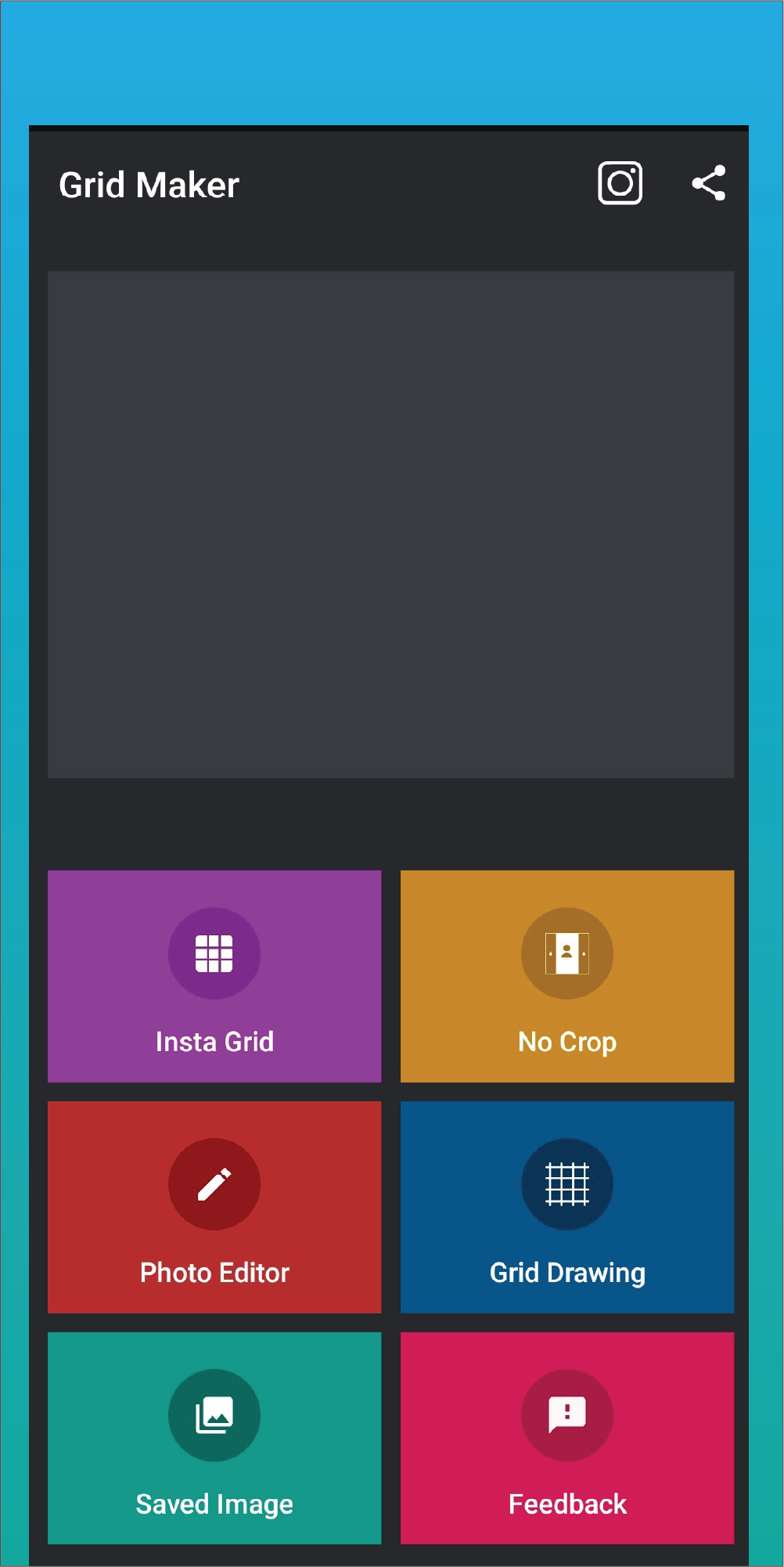 اسکرین شات 1 برنامه Grid Maker for Instagram (Inst