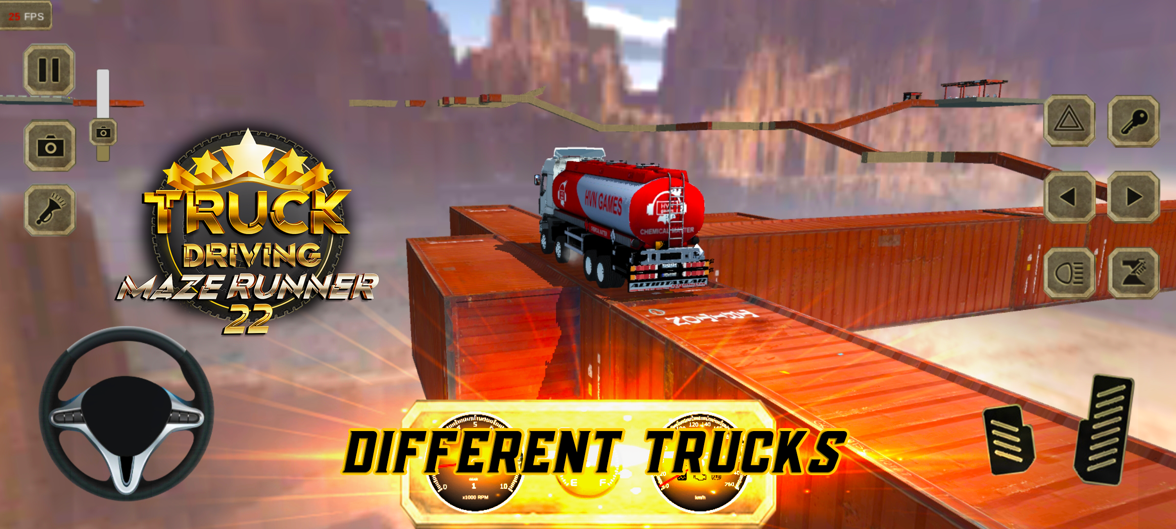 اسکرین شات 6 بازی Truck Driving 22 : Maze Runner