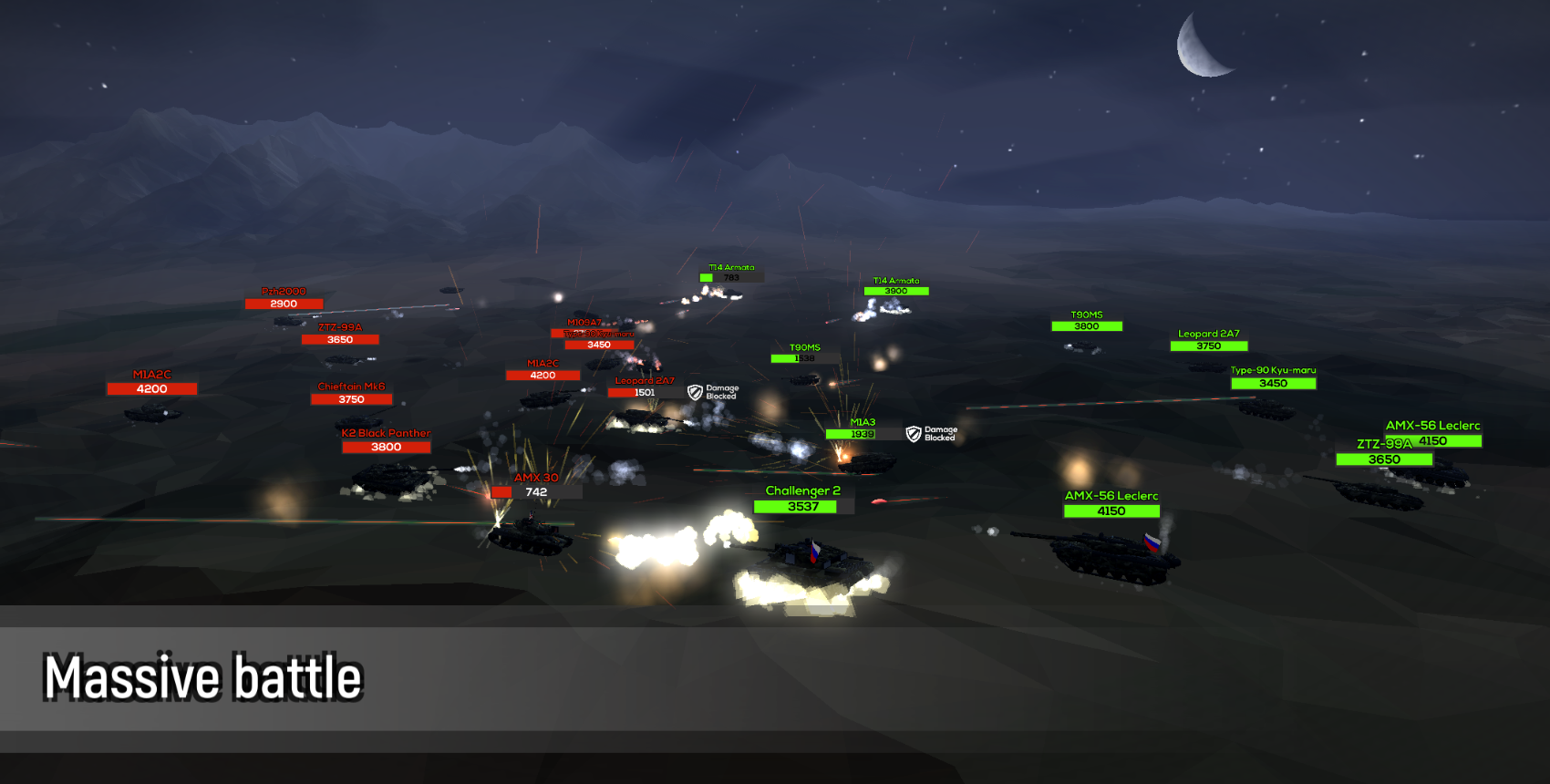 اسکرین شات 4 بازی Poly Tank 2 : Battle war games