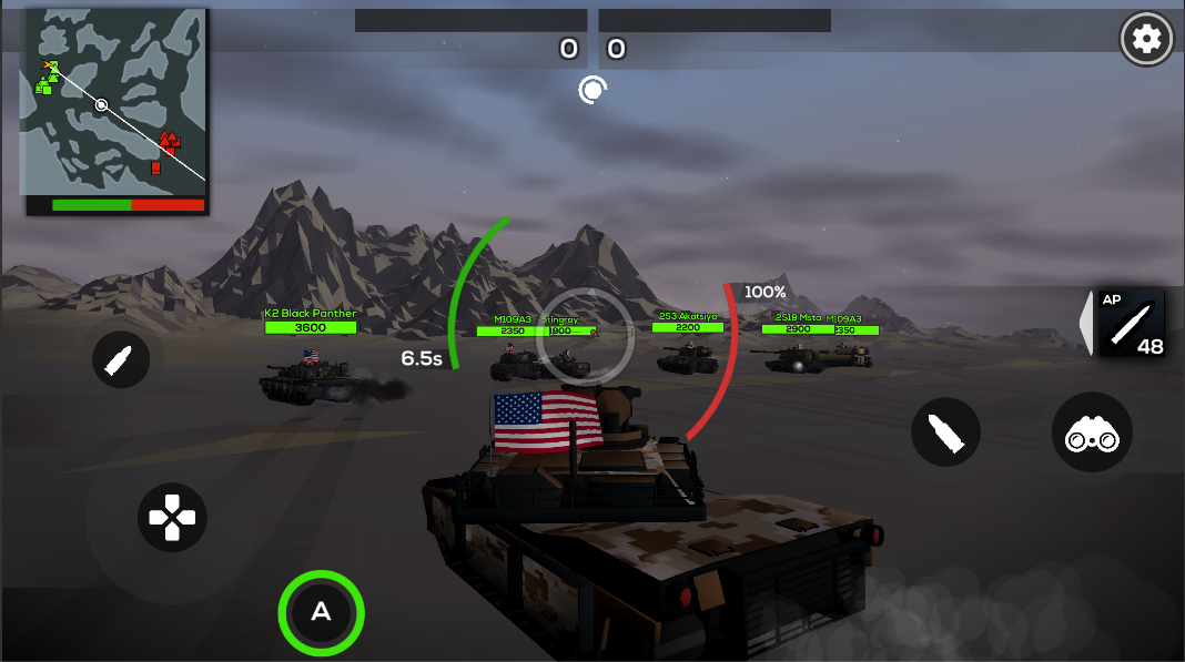 اسکرین شات 6 بازی Poly Tank 2 : Battle war games
