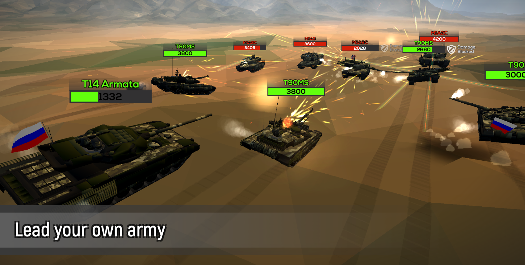 اسکرین شات 3 بازی Poly Tank 2 : Battle war games