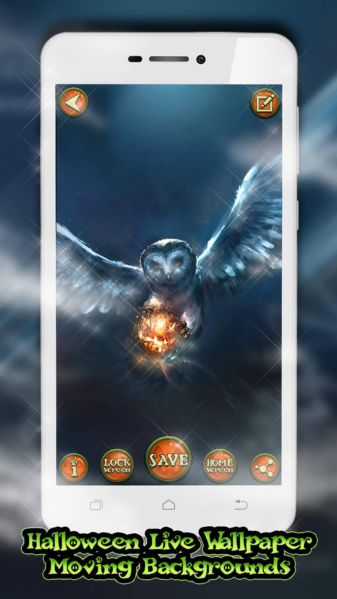 اسکرین شات 3 برنامه Halloween Live Wallpaper