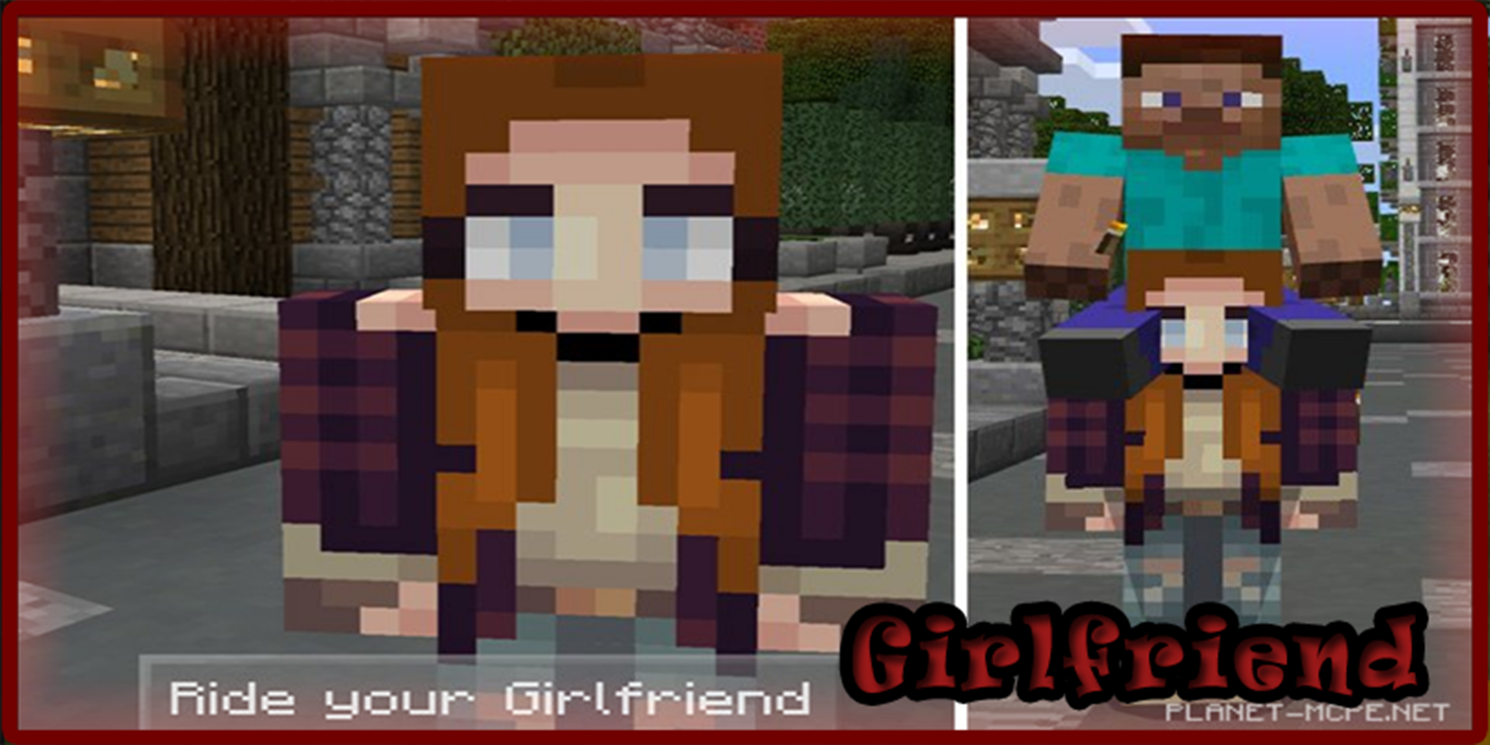 اسکرین شات 4 برنامه Girlfriend Mod for MCPE