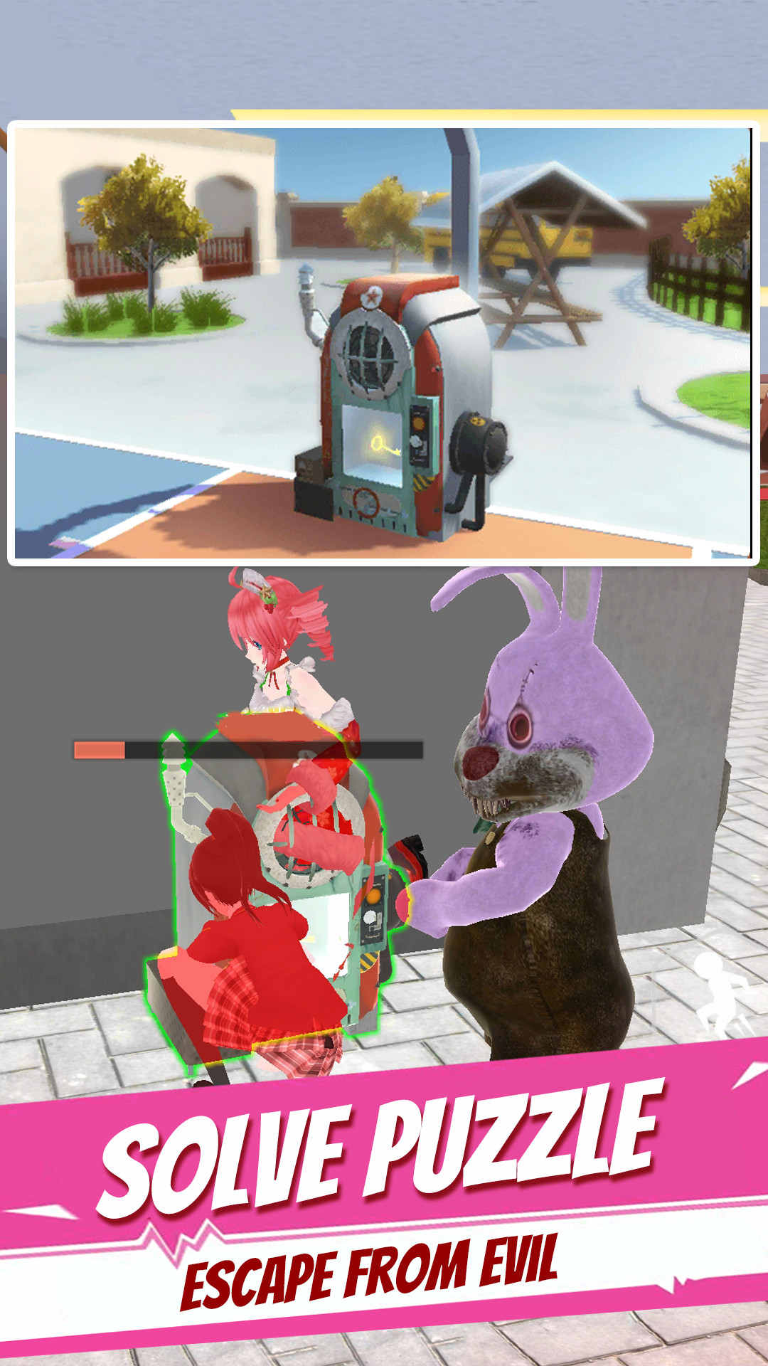 اسکرین شات 3 بازی Anime School Chase Sim
