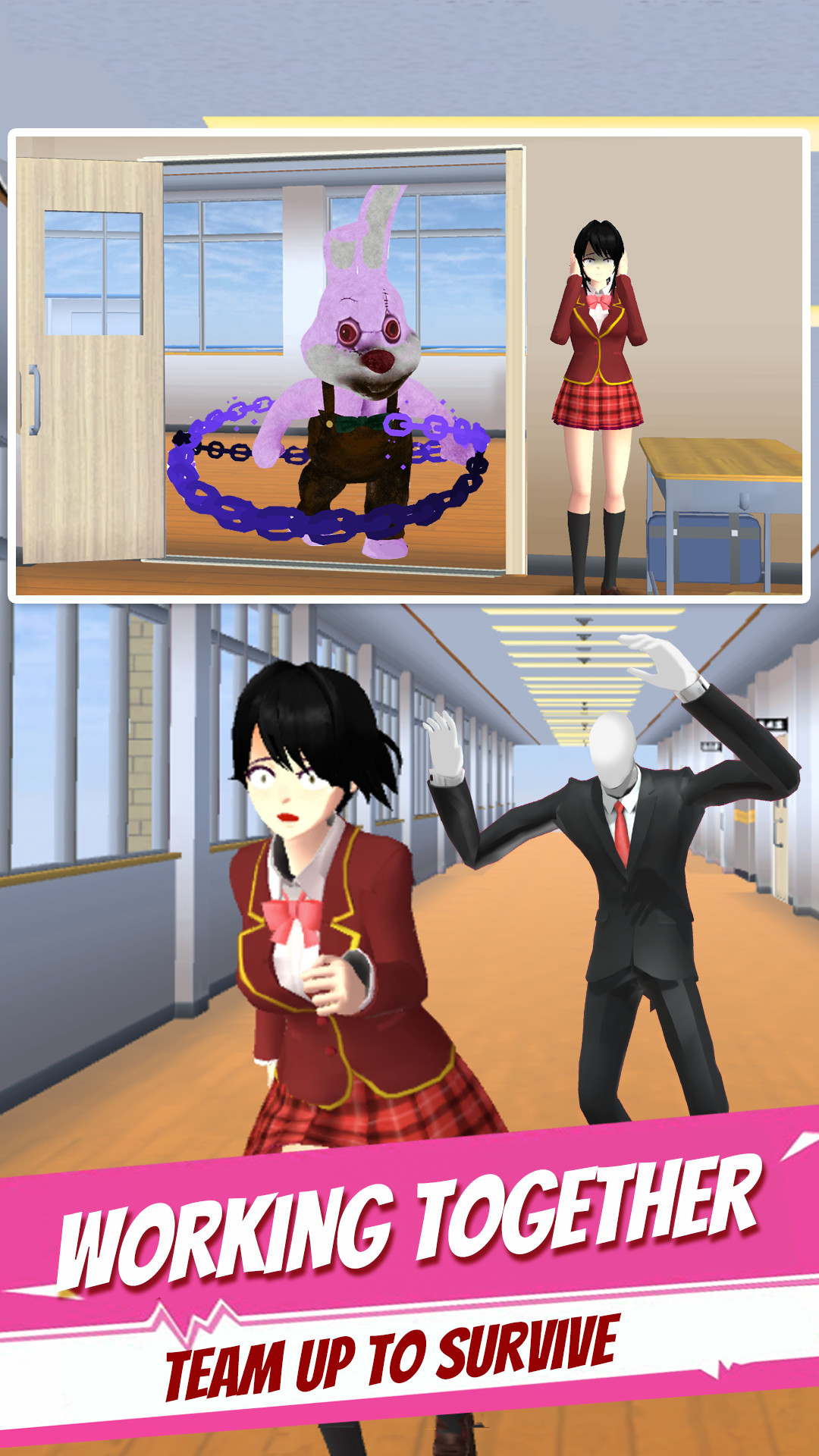 اسکرین شات 1 بازی Anime School Chase Sim