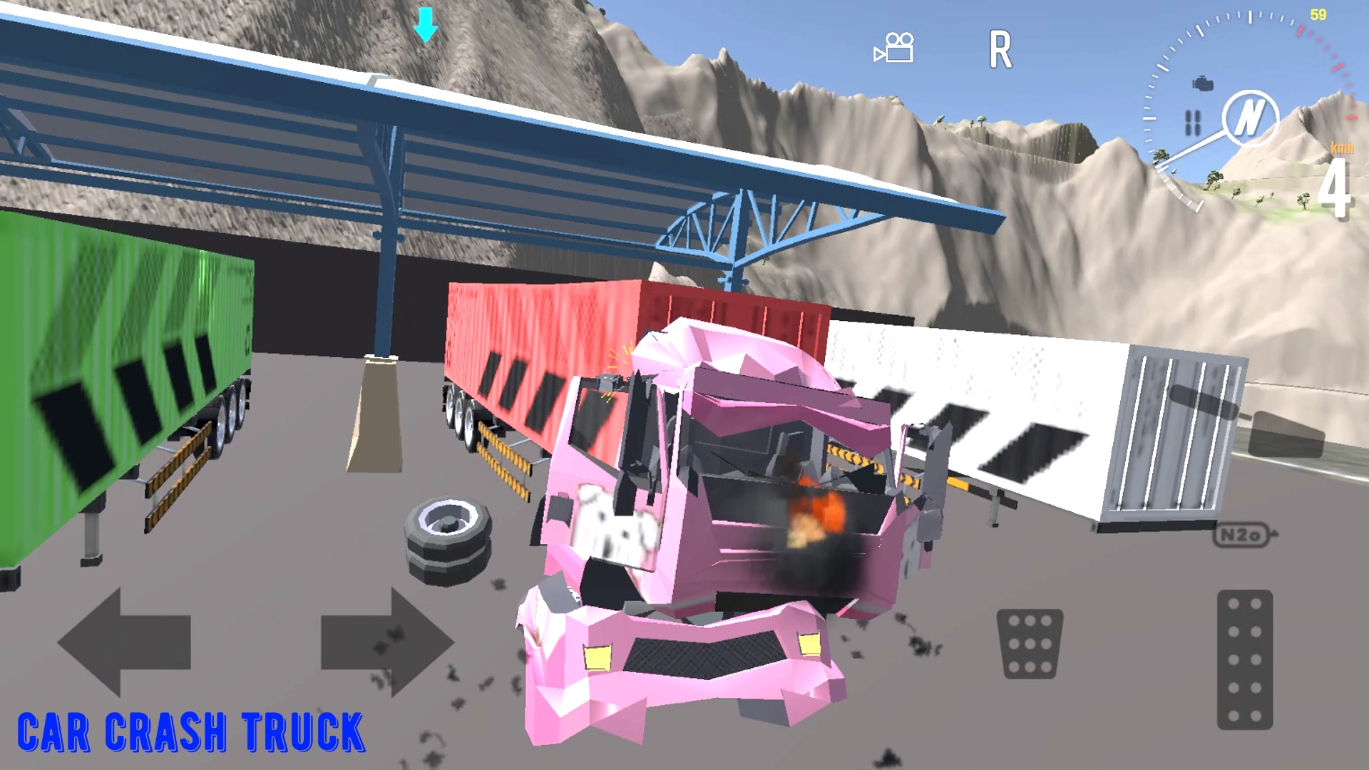 اسکرین شات 1 بازی Car Crash Truck