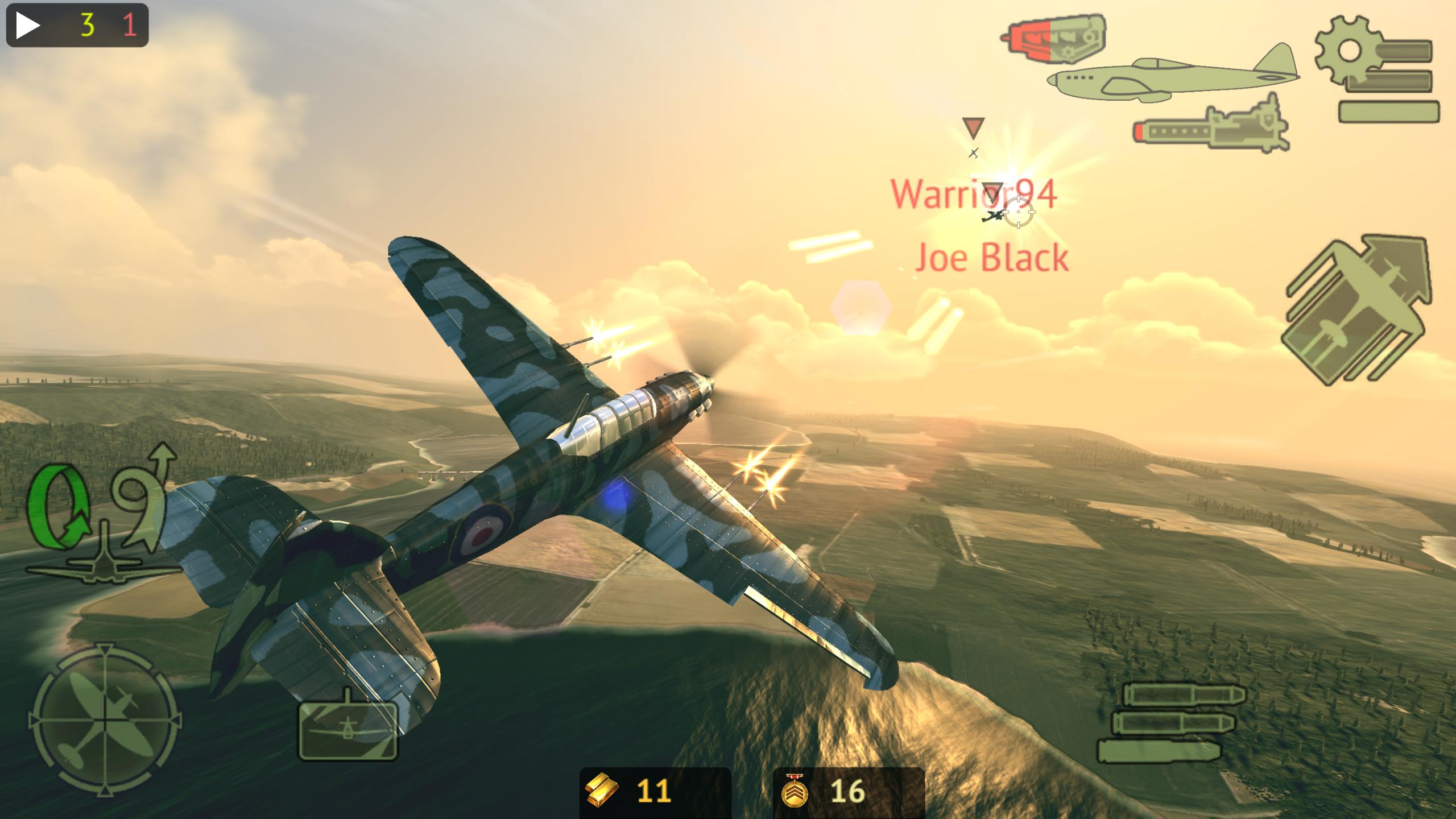 اسکرین شات 1 بازی Warplanes: Online Combat