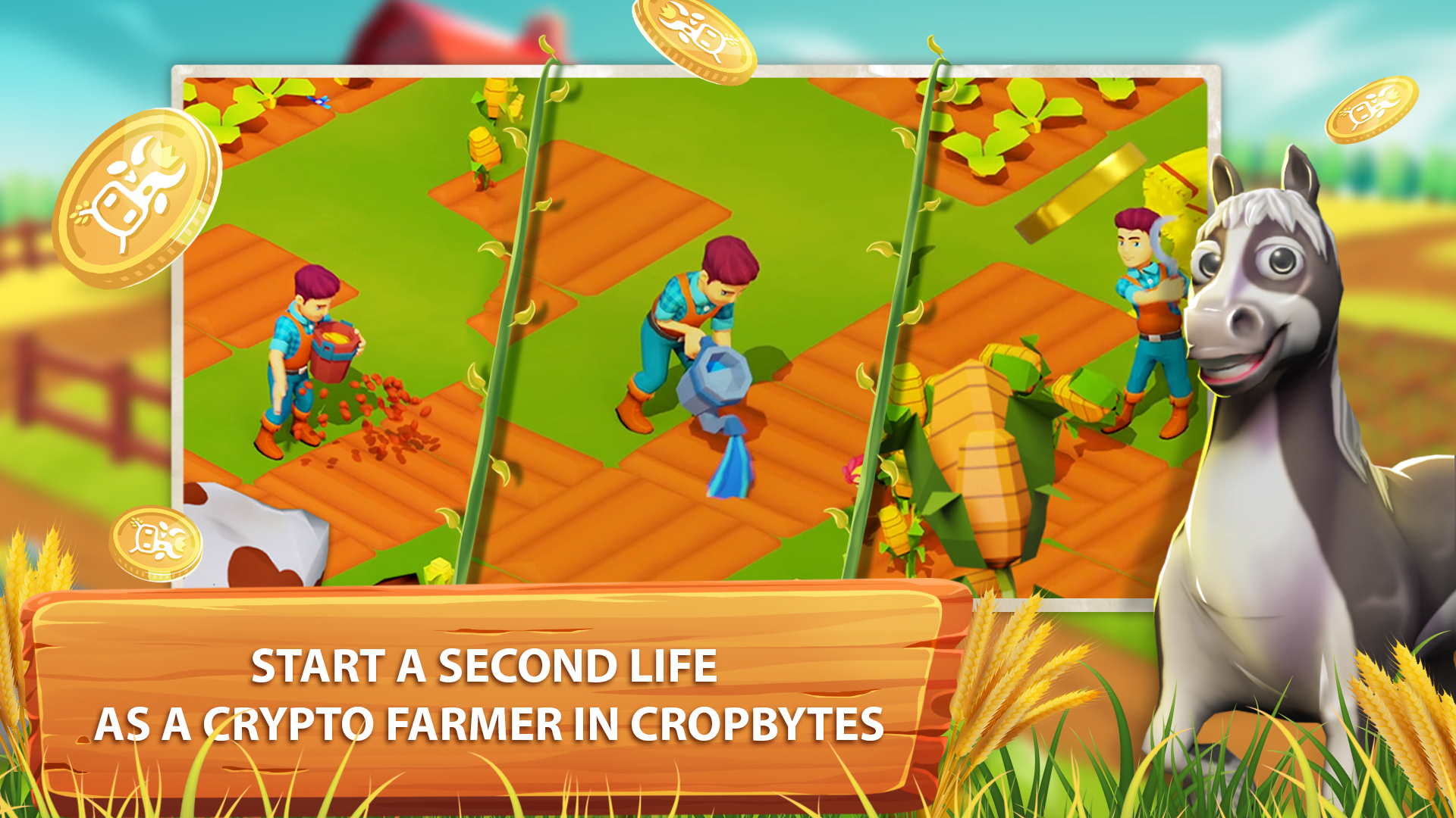 اسکرین شات 1 بازی CropBytes: A Crypto Farm Game