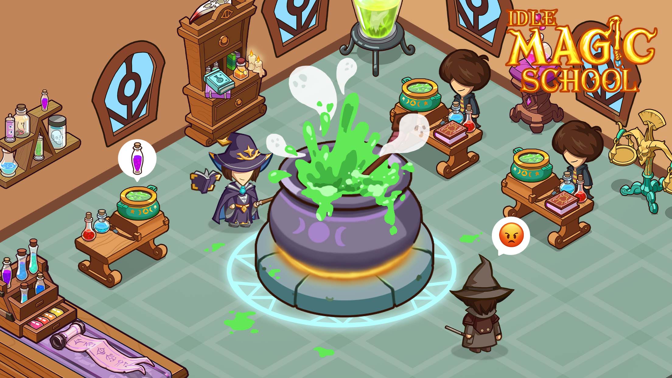 اسکرین شات 2 بازی Idle Magic School