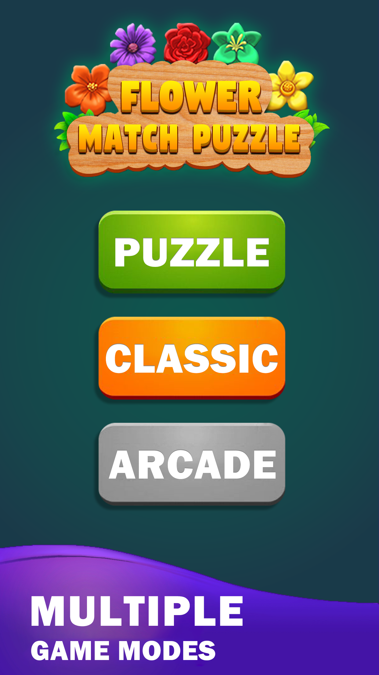 اسکرین شات 2 بازی Flower Match Game Flower Merge