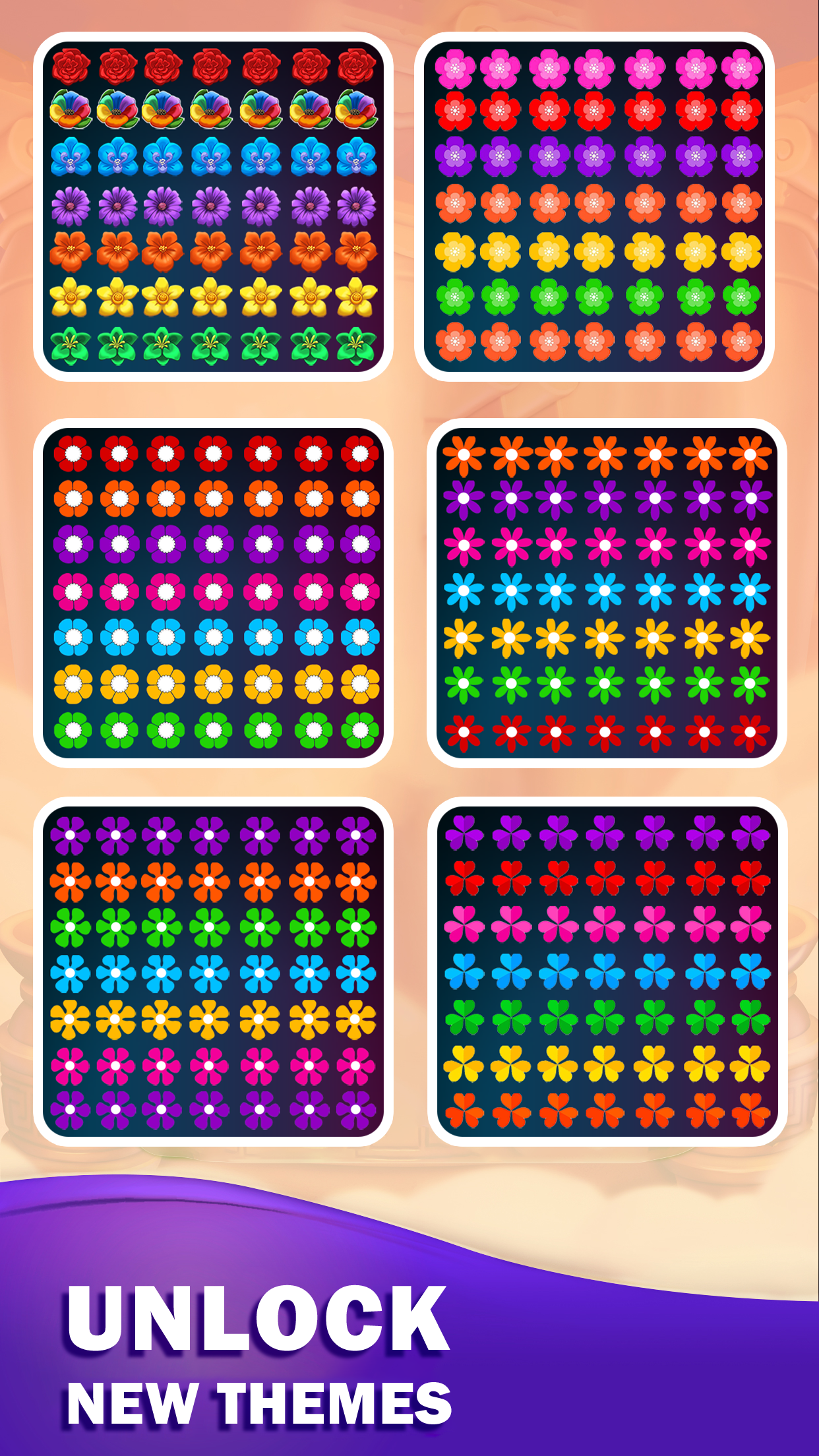 اسکرین شات 4 بازی Flower Match Game Flower Merge