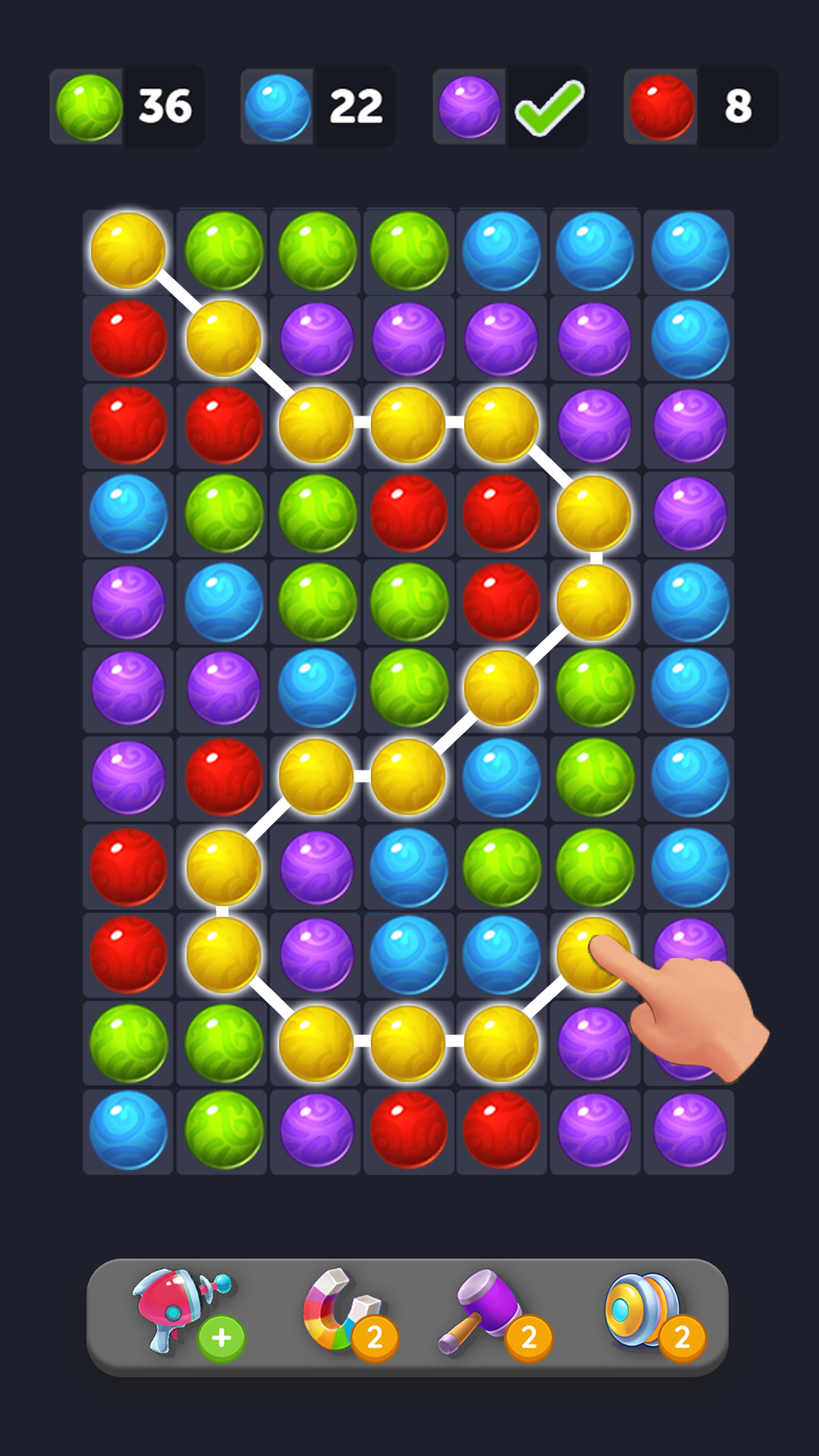 اسکرین شات 1 بازی Bubble Pop Games - color match