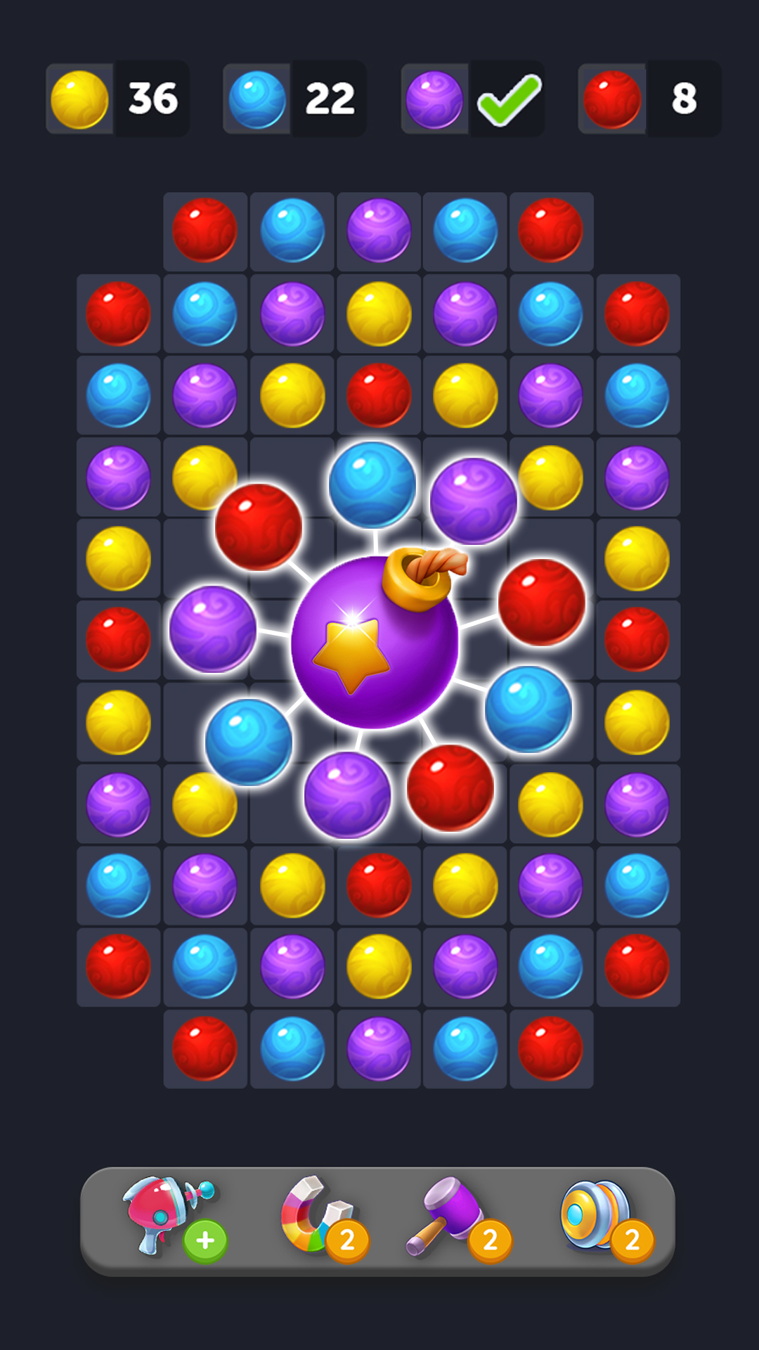 اسکرین شات 2 بازی Bubble Pop Games - color match