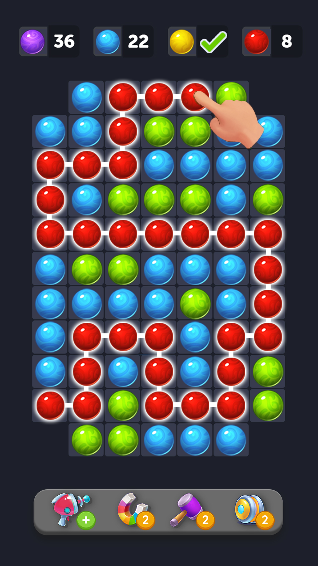 اسکرین شات 3 بازی Bubble Pop Games - color match