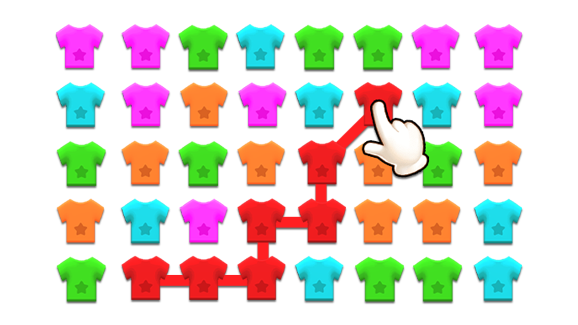 اسکرین شات 3 بازی Cloth Match 3 Line Puzzle Game