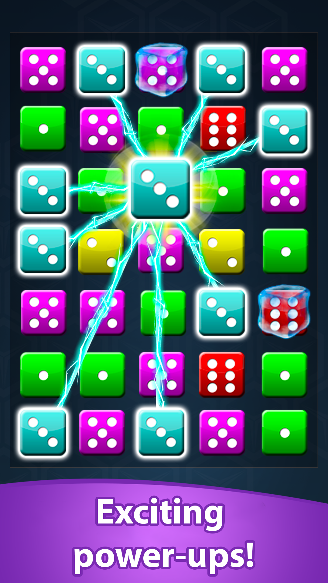 اسکرین شات 2 بازی Dice Match Line Puzzle Games