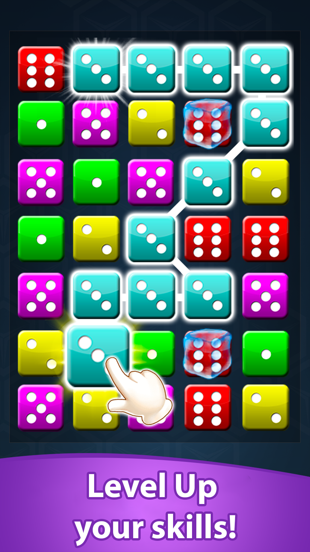 اسکرین شات 4 بازی Dice Match Line Puzzle Games