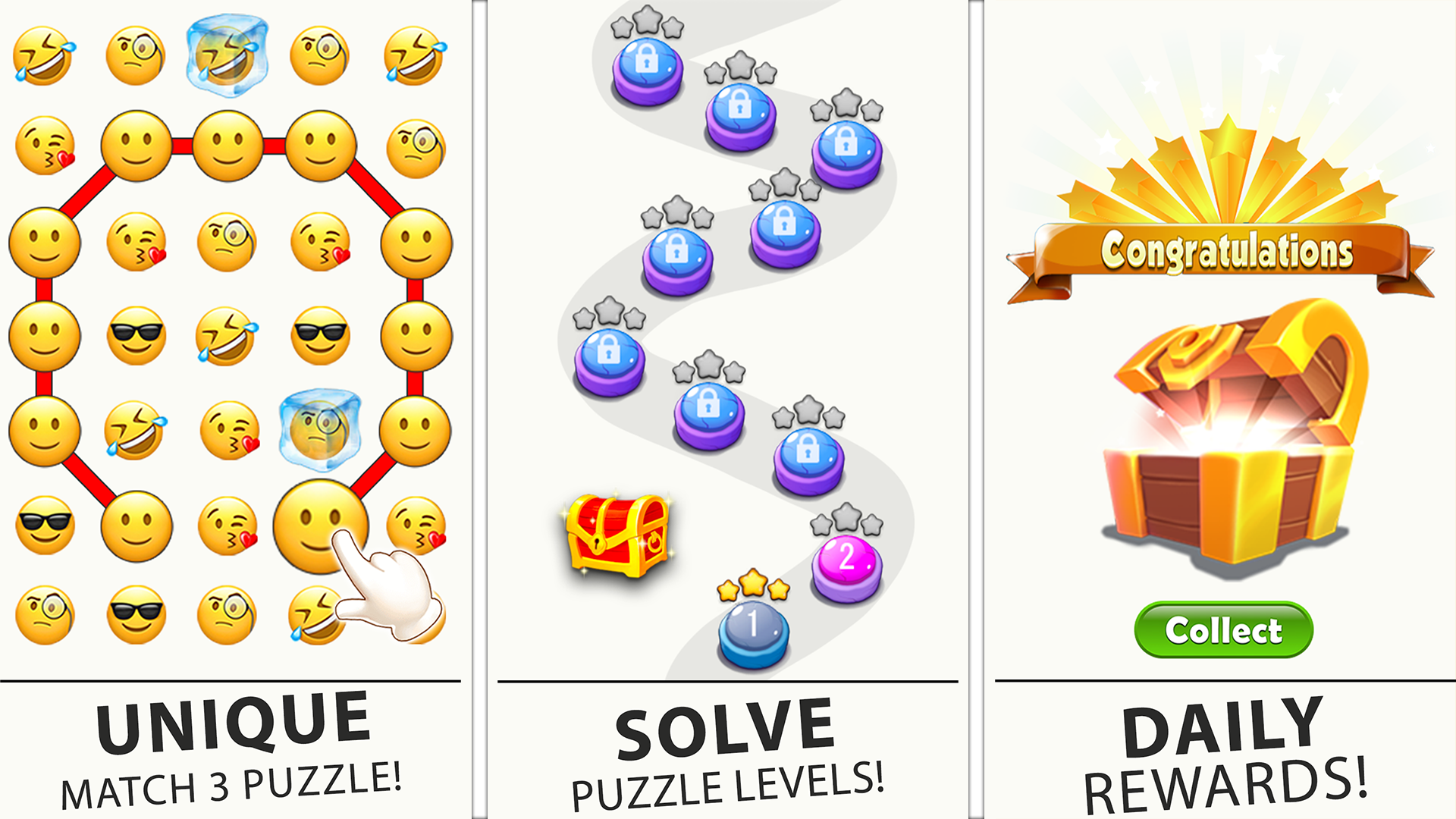 اسکرین شات 6 بازی Emoji Puzzle Matching Game