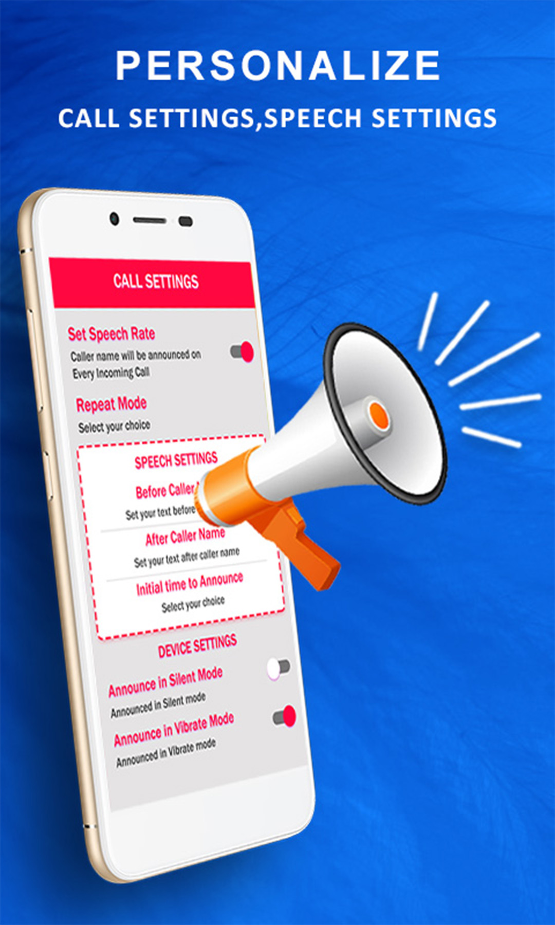اسکرین شات 4 برنامه Incoming Caller Name Announcer