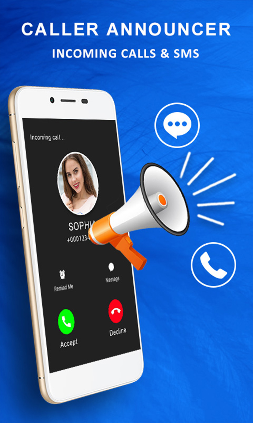 اسکرین شات 1 برنامه Incoming Caller Name Announcer