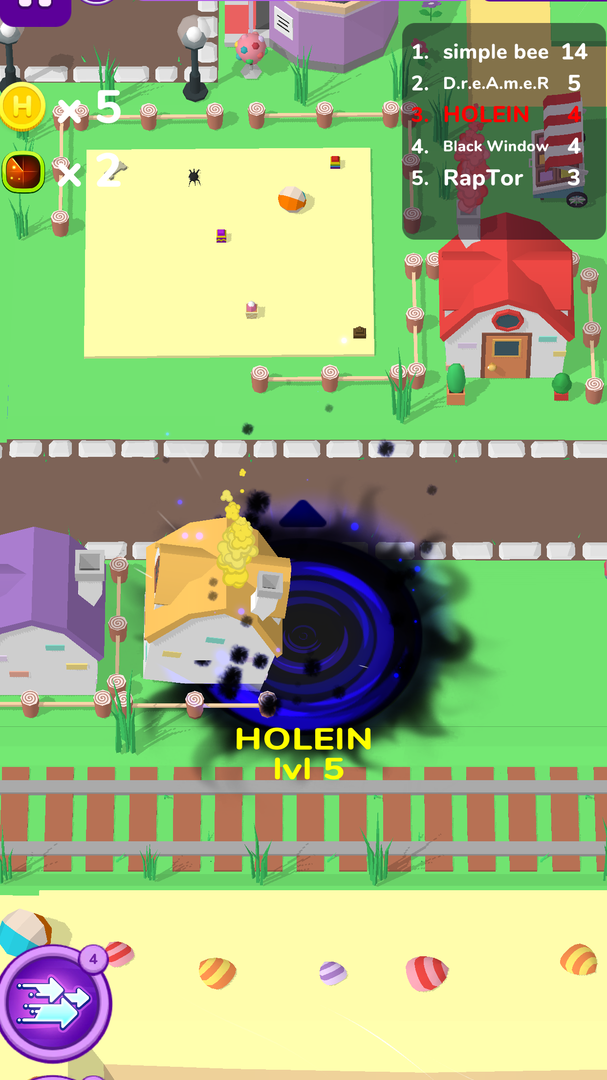 اسکرین شات 8 بازی Holein eating games io offline