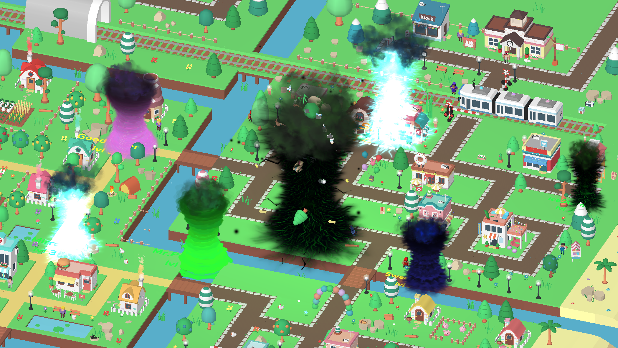 اسکرین شات 2 بازی Holein Tornado io eating game