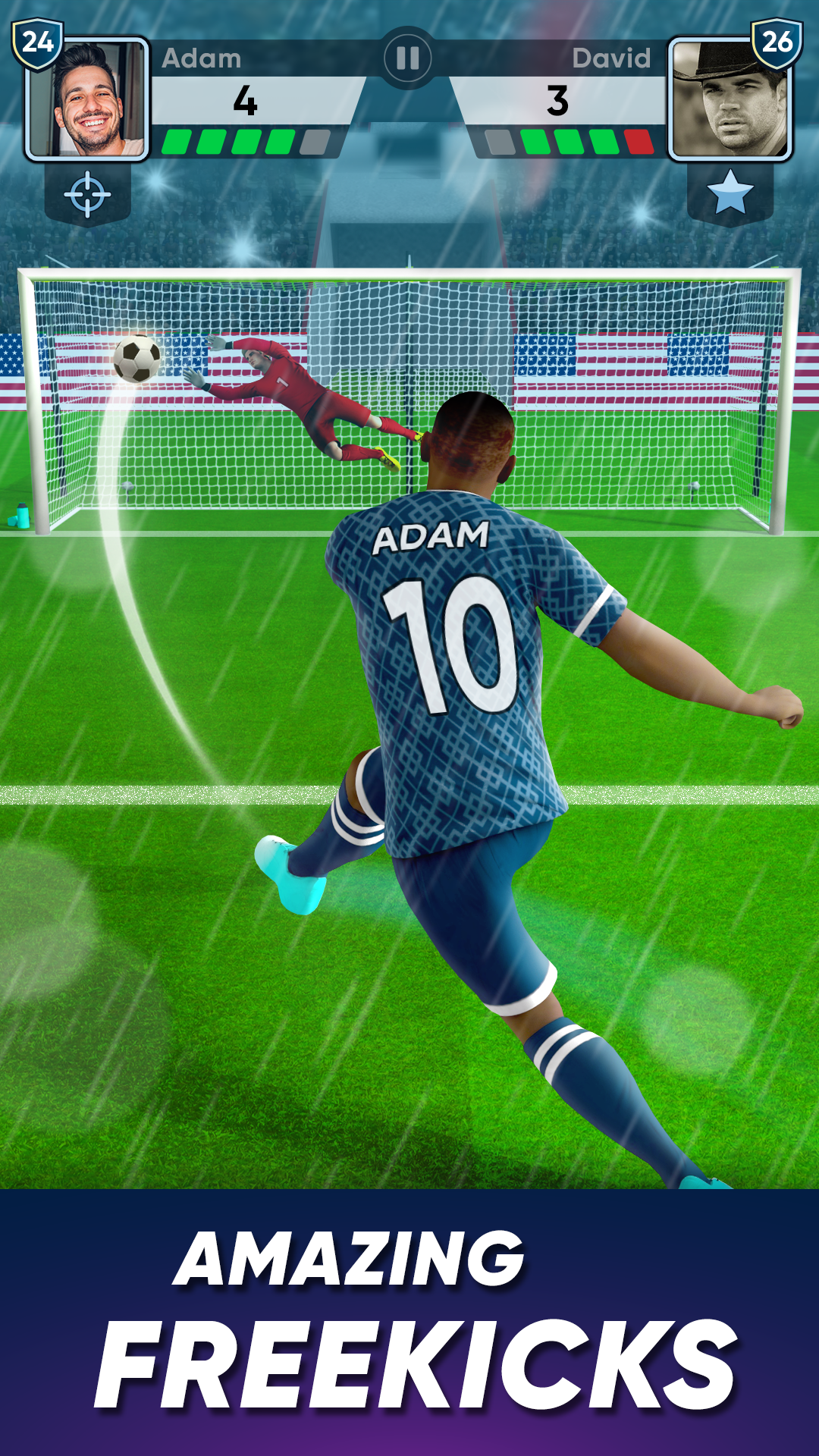 اسکرین شات 2 بازی SOCCER Kicks - Stars Strike 24