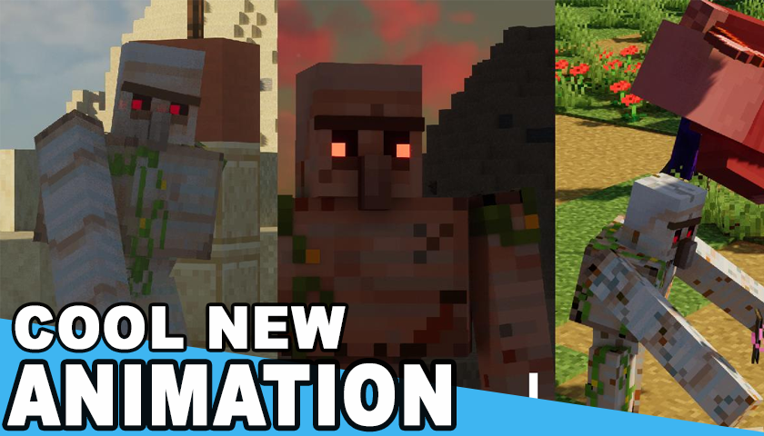 اسکرین شات 4 برنامه Addons Mobs Animations to MCPE