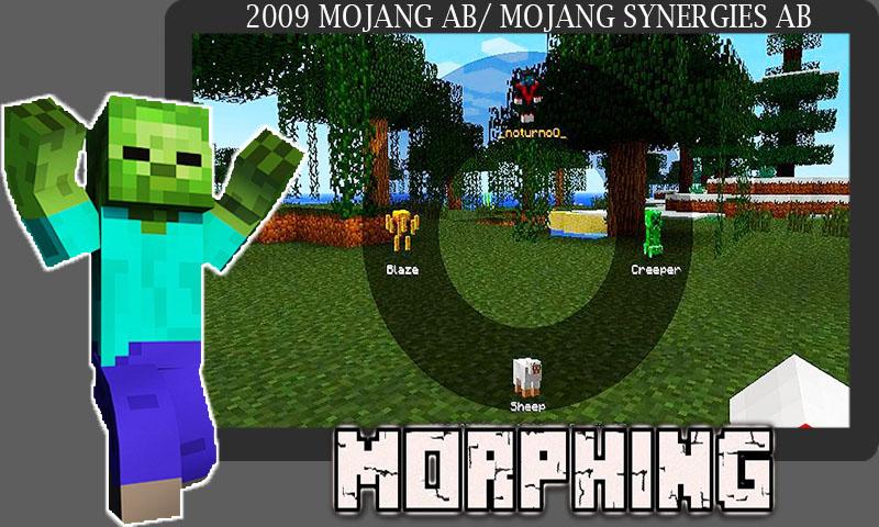 اسکرین شات 2 برنامه Mod Morphing. Addons & Mods Morph for Minecraft PE
