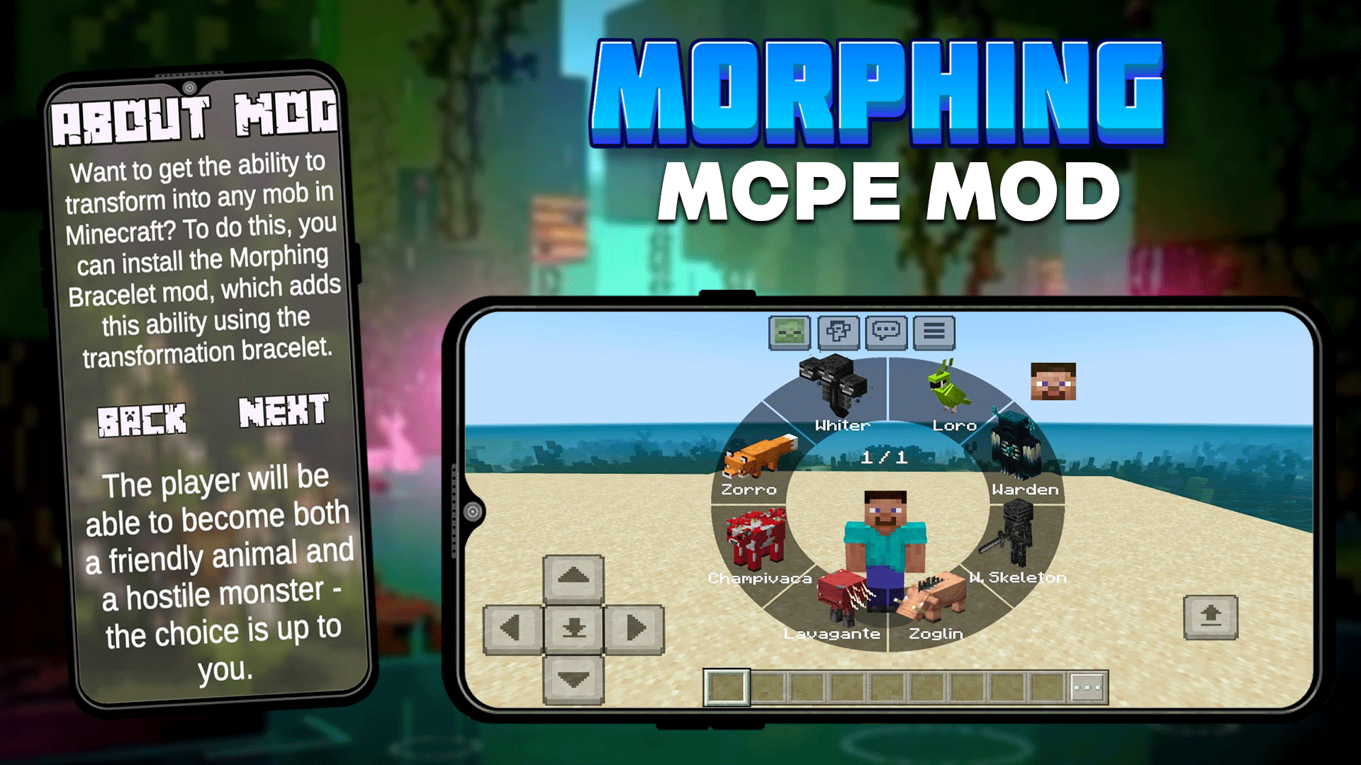 اسکرین شات 4 برنامه Mod Morphing Bracelet MCPE