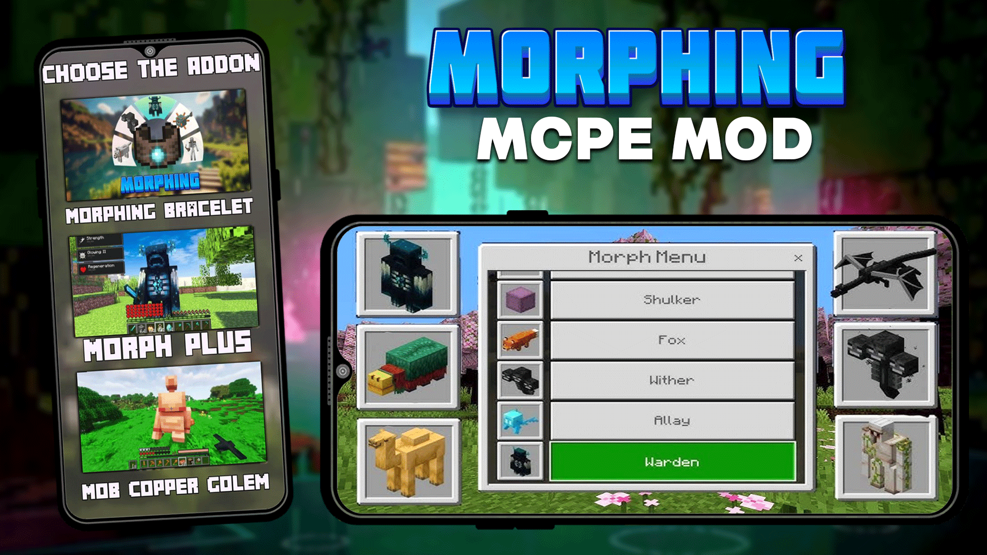اسکرین شات 2 برنامه Mod Morphing Bracelet MCPE