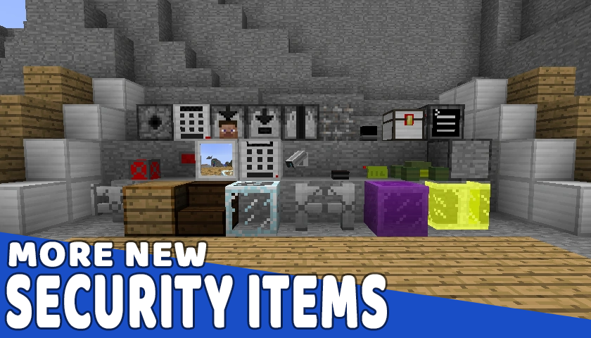اسکرین شات 3 برنامه Security Camera Mod Minecraft