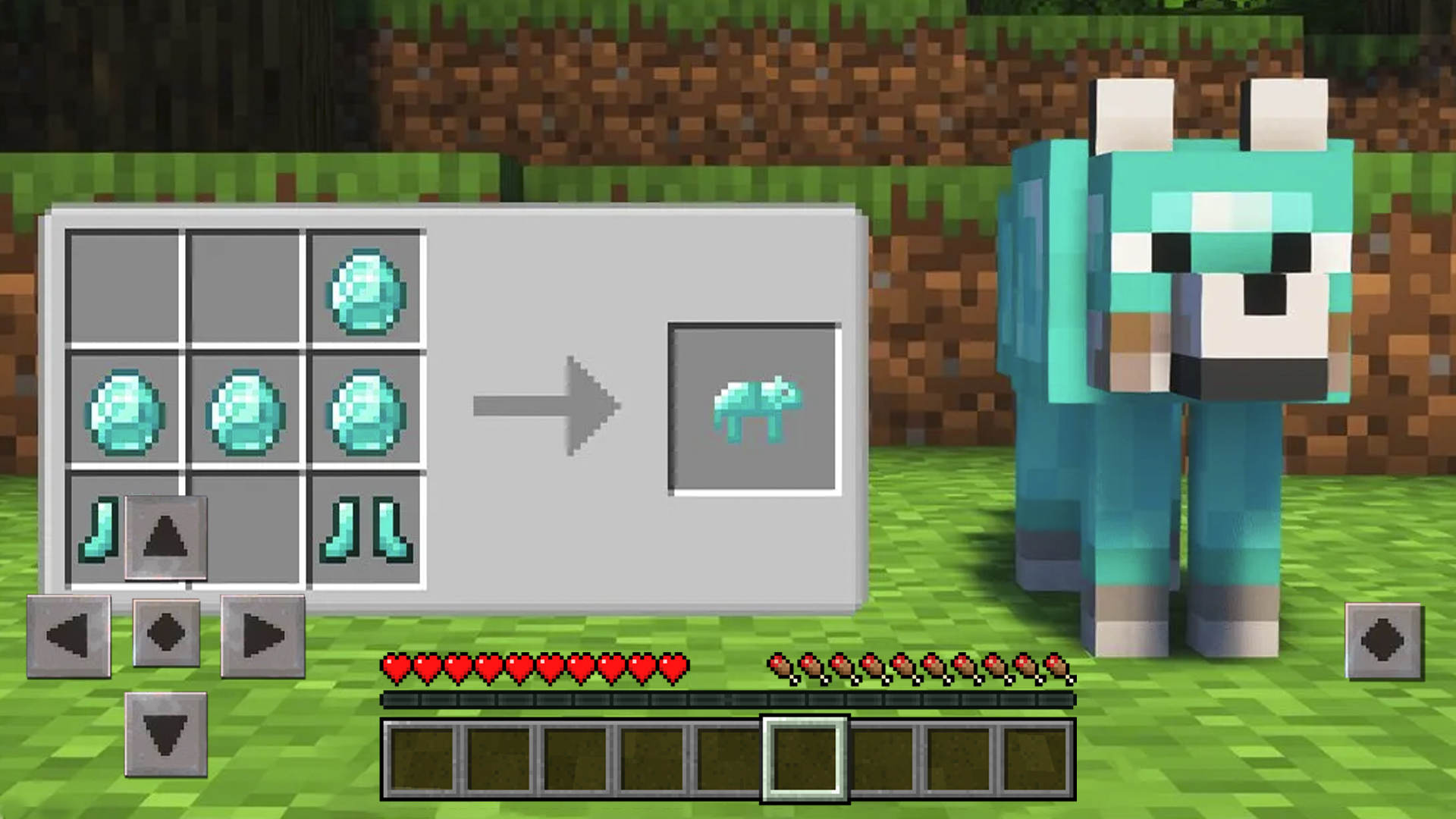 اسکرین شات 1 برنامه Wolf Armor Mod for Minecraft