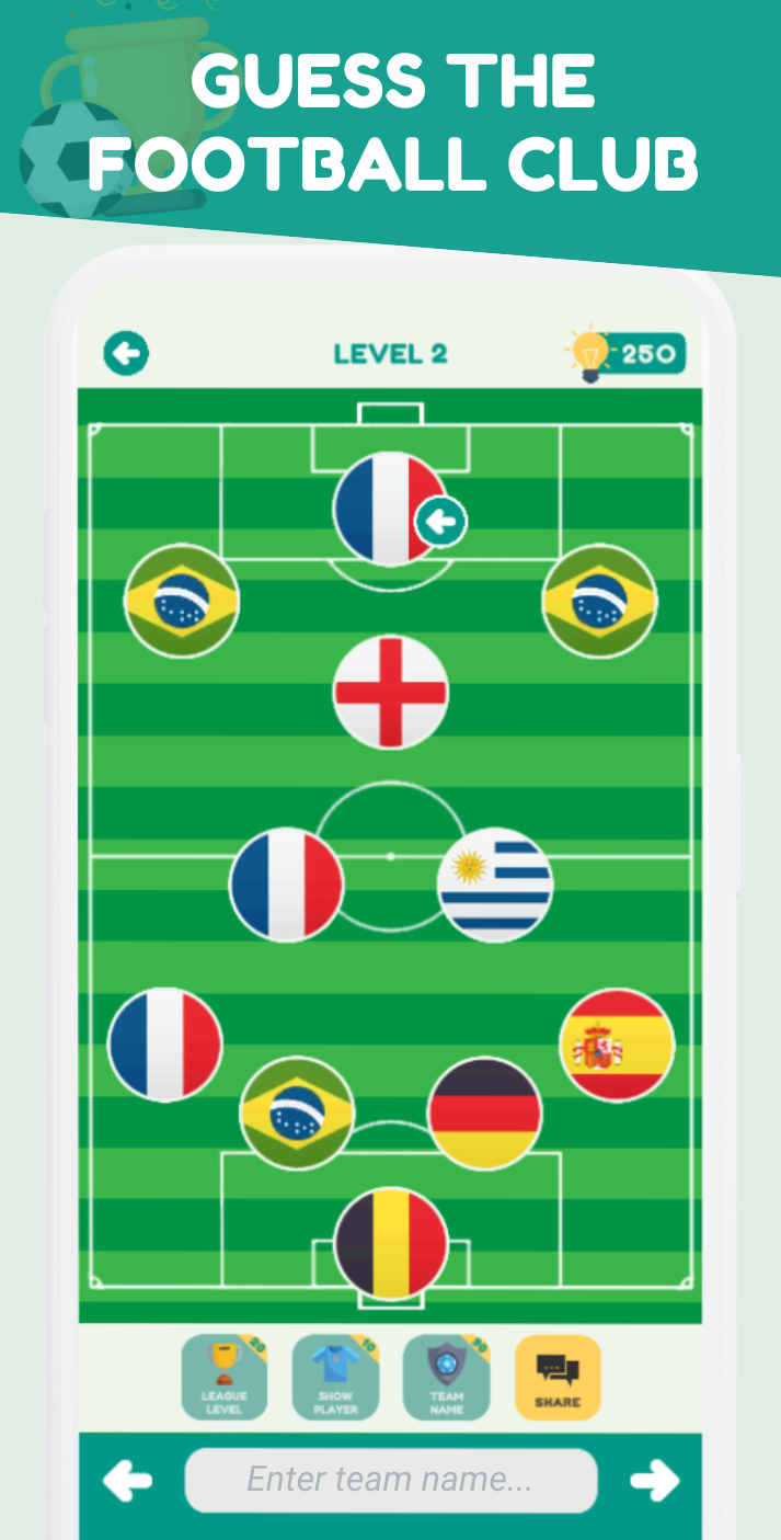 اسکرین شات 1 بازی Guess Football Teams Quiz 2025