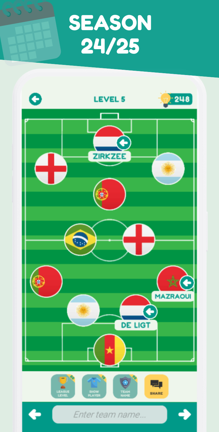 اسکرین شات 3 بازی Guess Football Teams Quiz 2025
