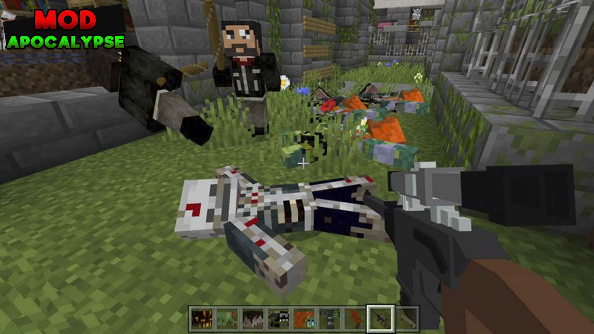 اسکرین شات 2 برنامه Zombie Apocalypse Mod for MCPE