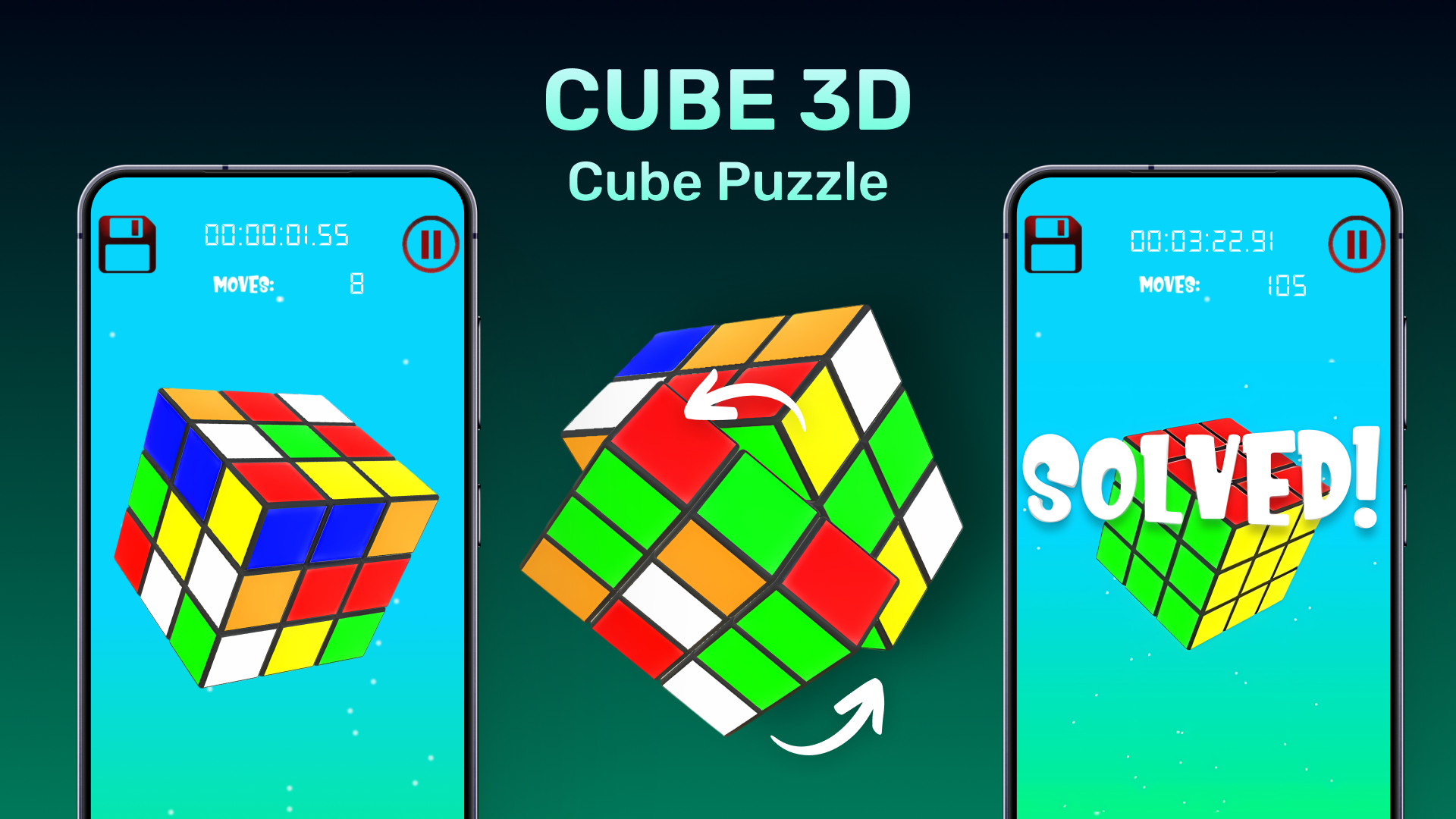 اسکرین شات 1 بازی Cube 3D - Cube Puzzle