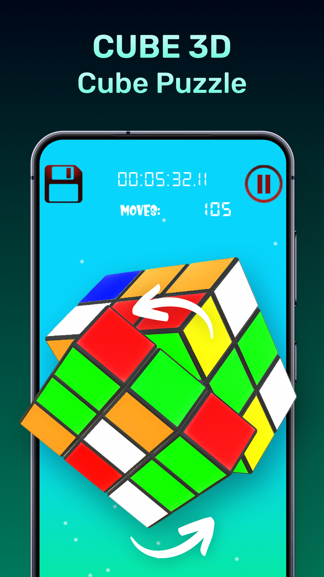 اسکرین شات 3 بازی Cube 3D - Cube Puzzle