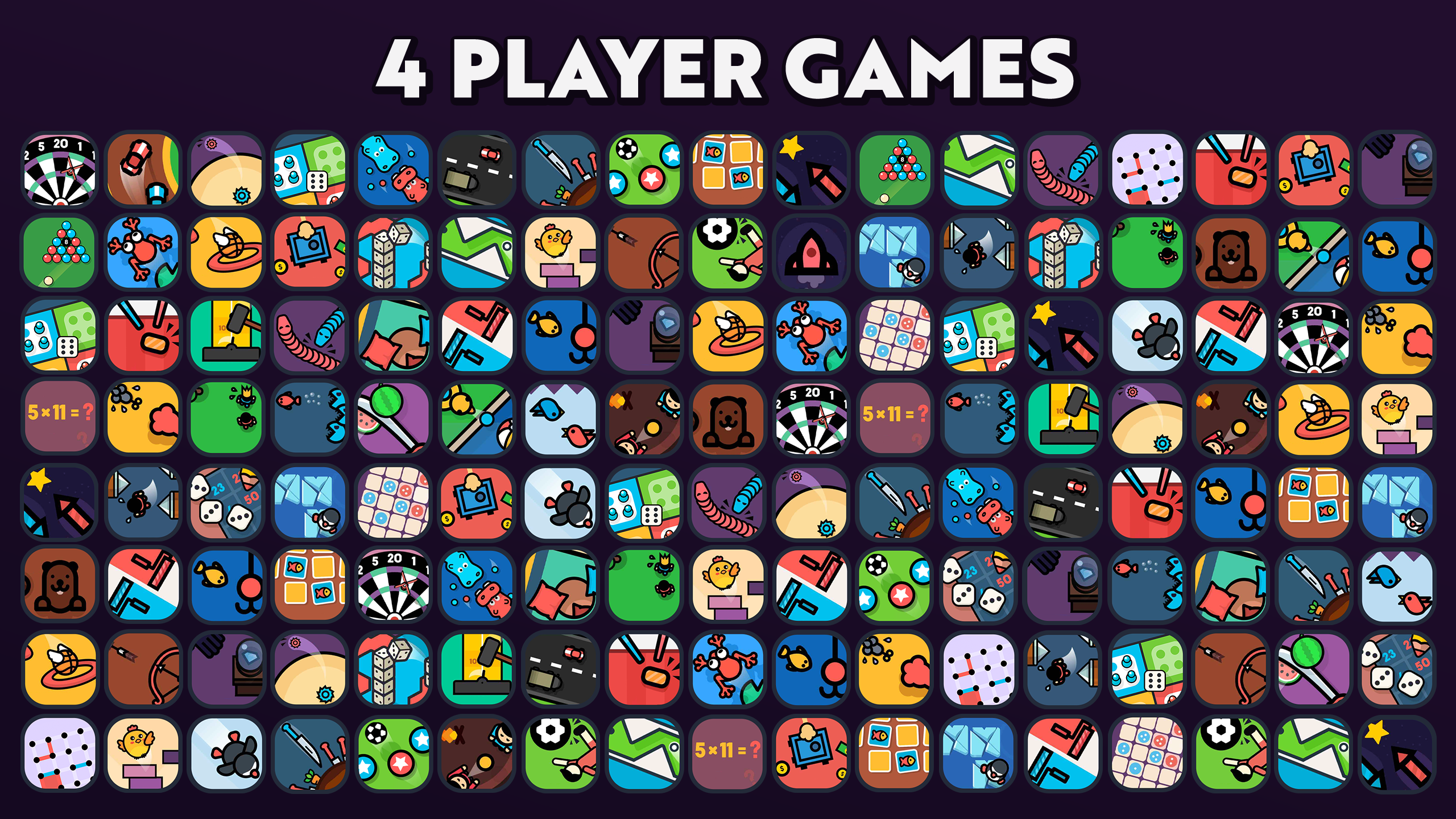 اسکرین شات 1 بازی 1 2 3 4 Player Games - Offline