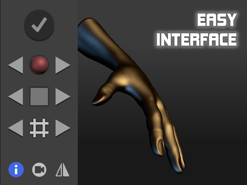 اسکرین شات 6 برنامه Hand Draw 3D Pose Tool