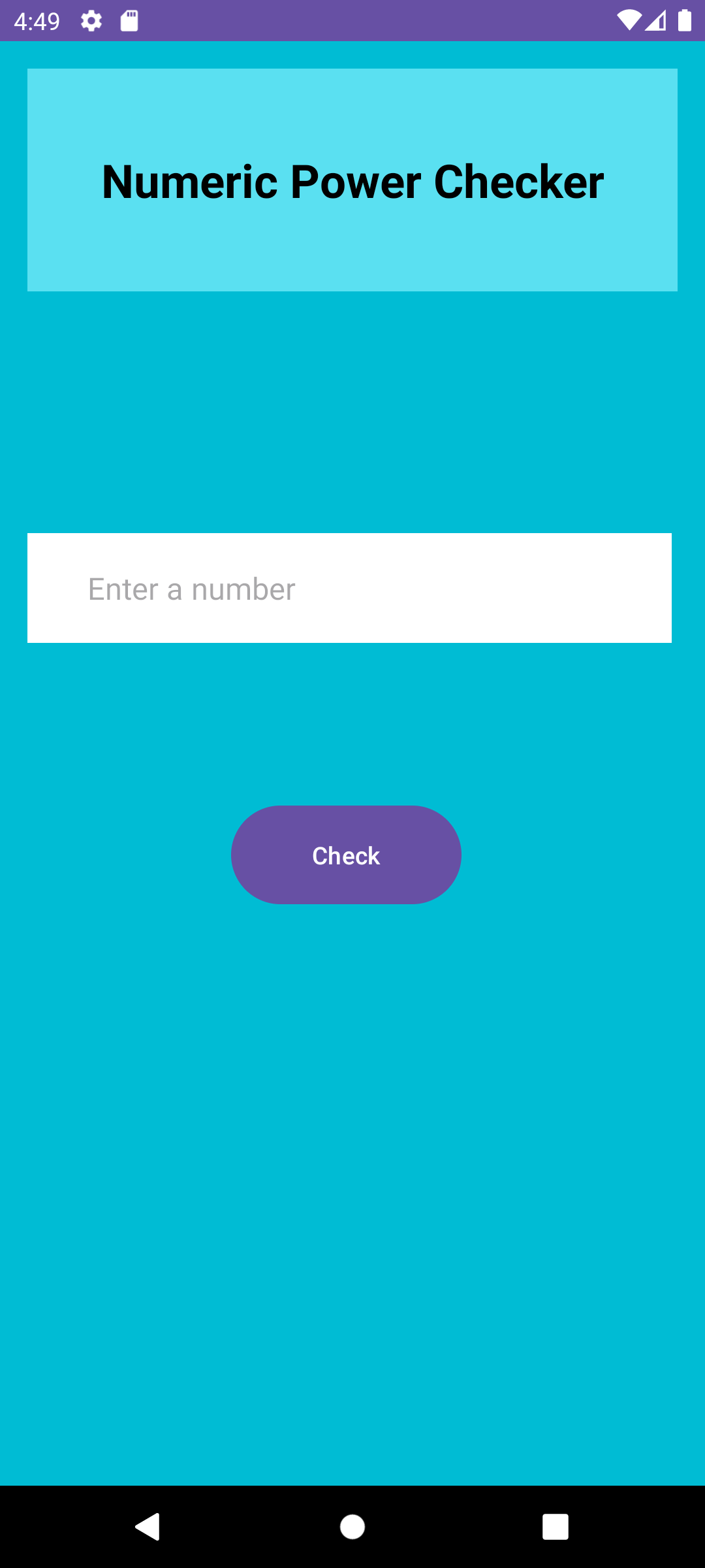اسکرین شات 1 بازی Numeric Power Checker