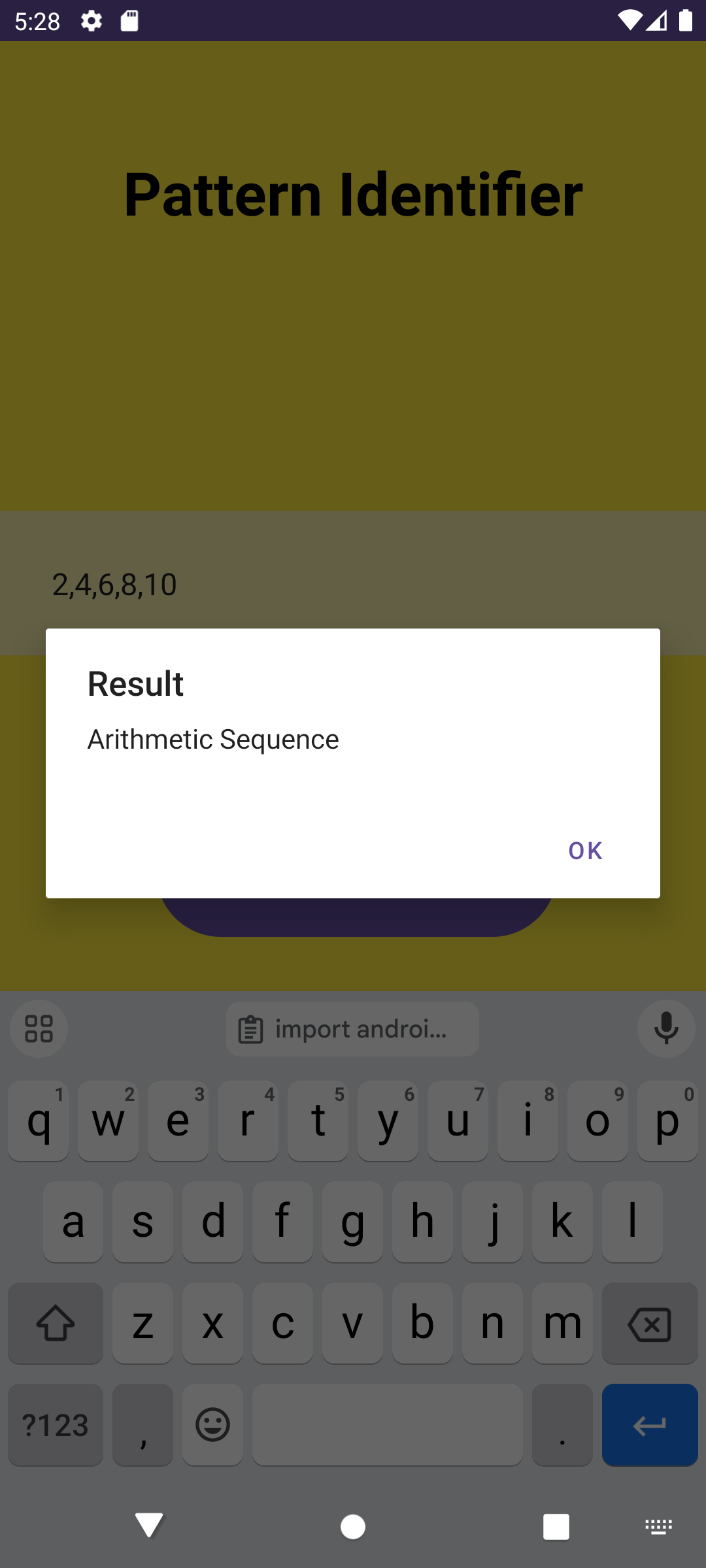 اسکرین شات 1 بازی Pattern Indentifier App